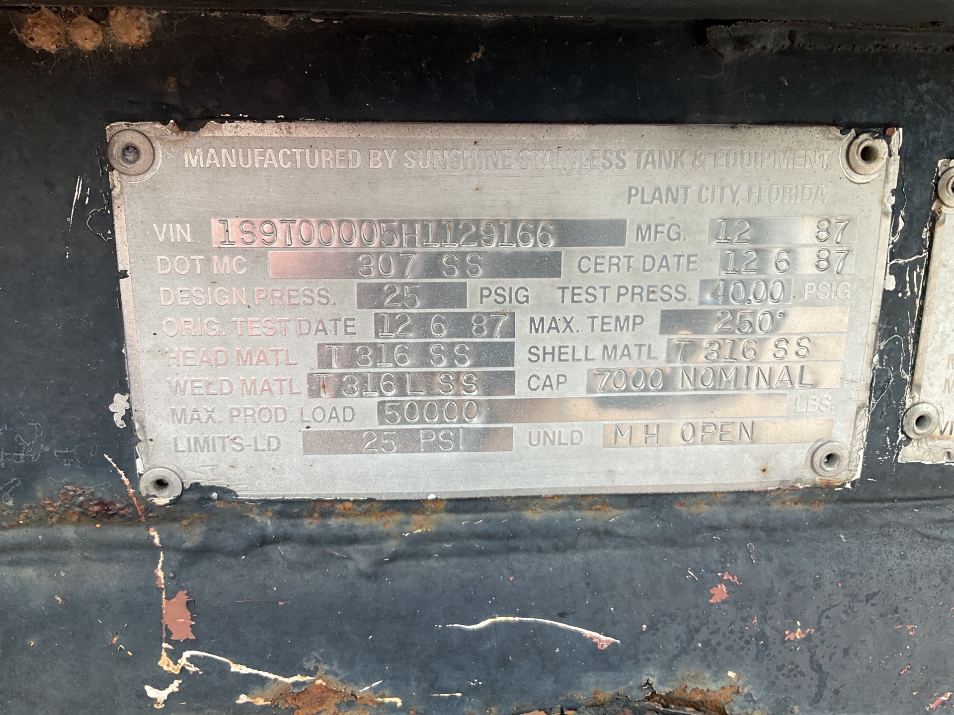 Metal ID Plate Image