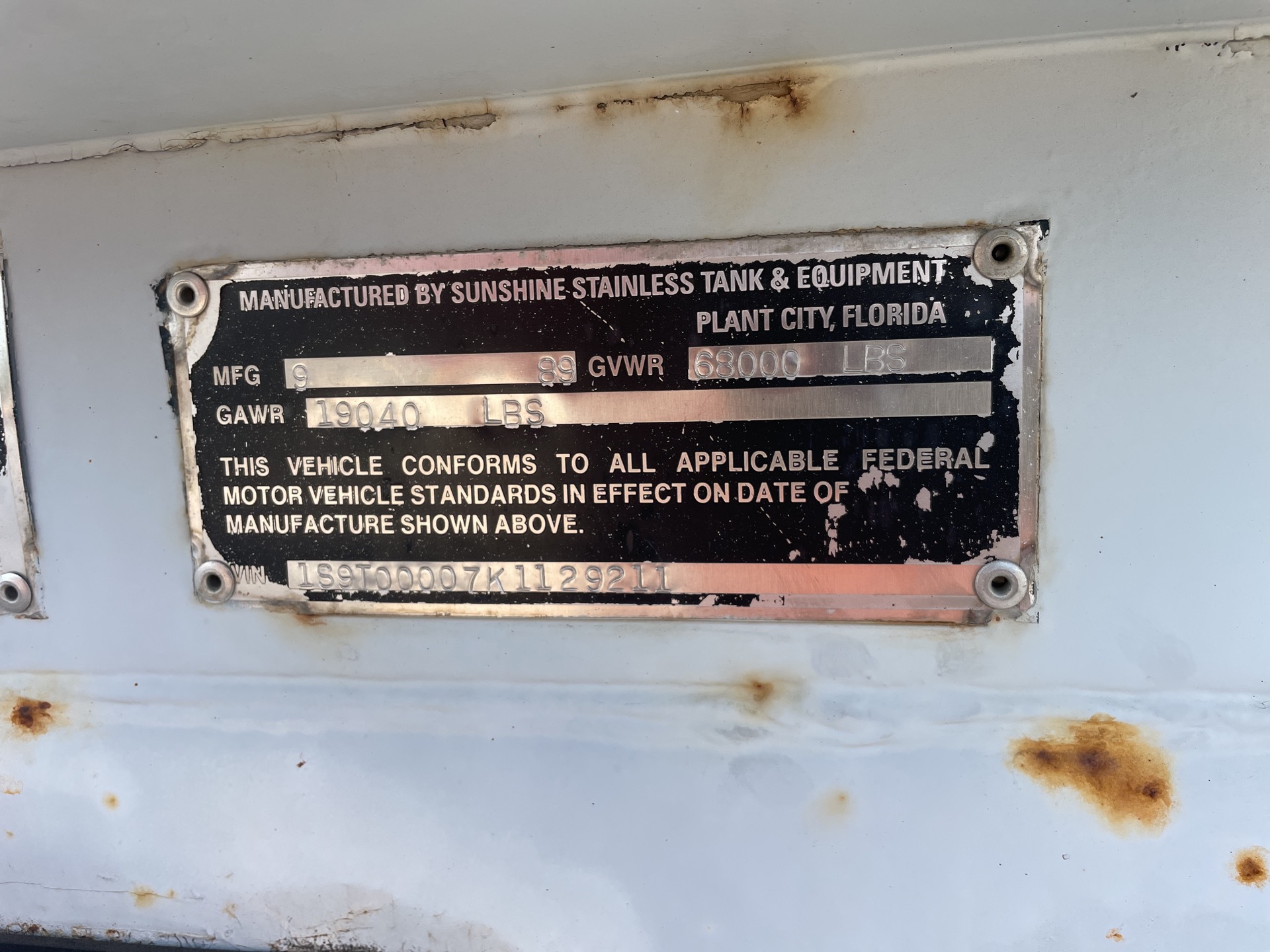 Metal ID Plate Image