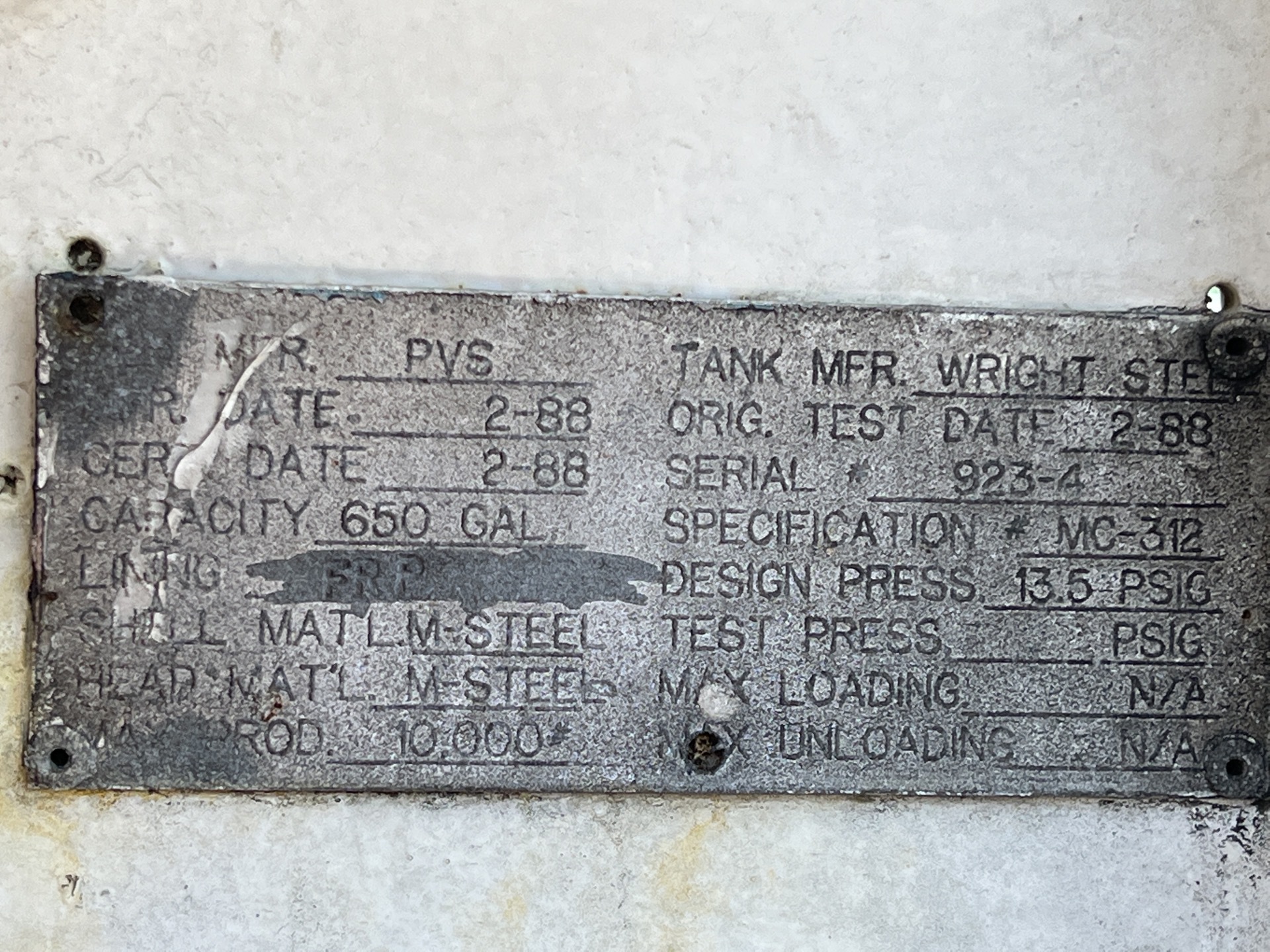 Metal ID Plate Image