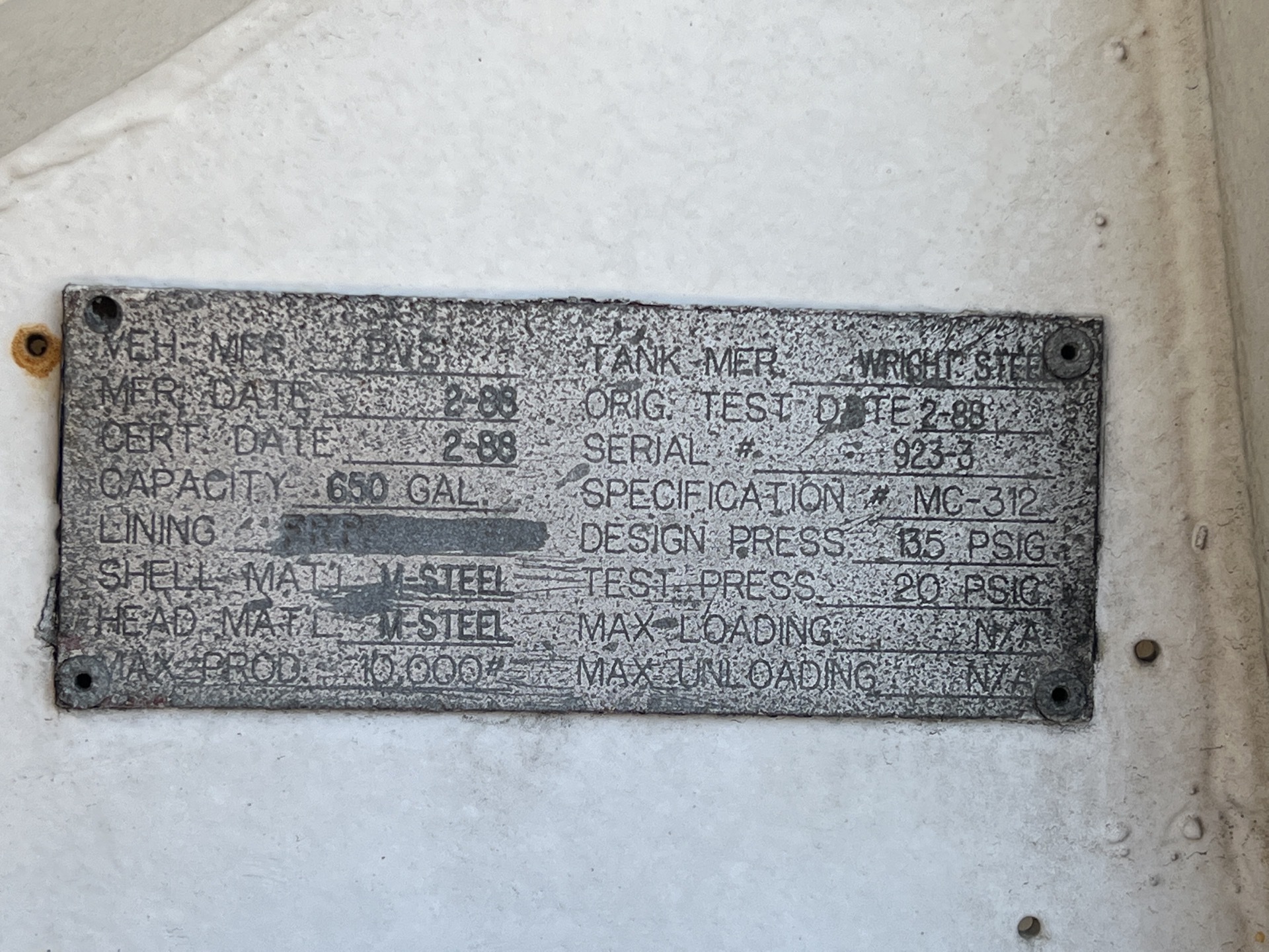 Metal ID Plate Image