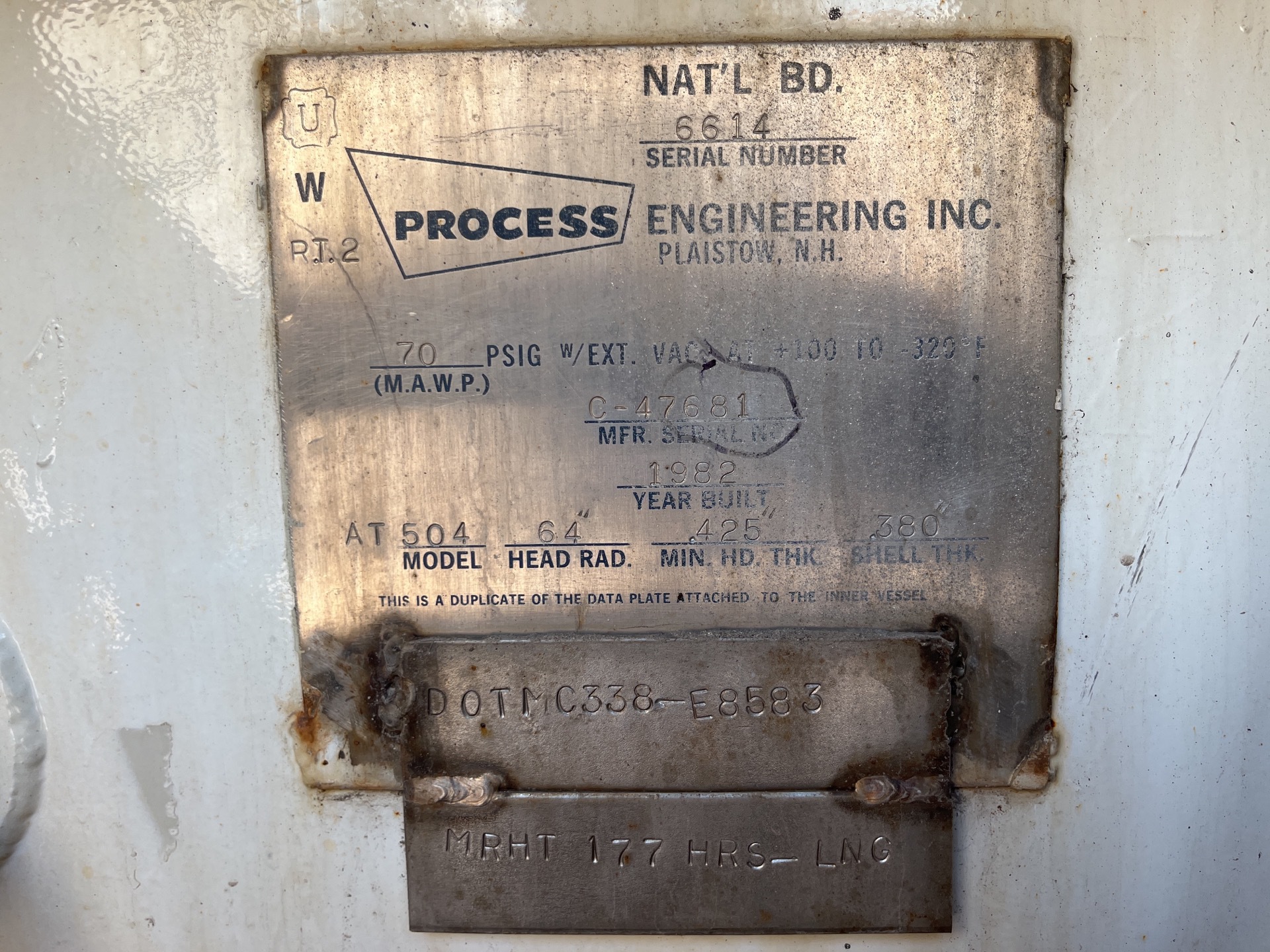 Metal ID Plate Image