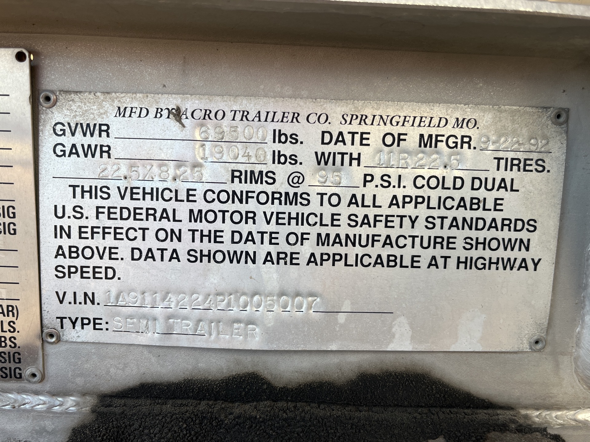 Metal ID Plate Image