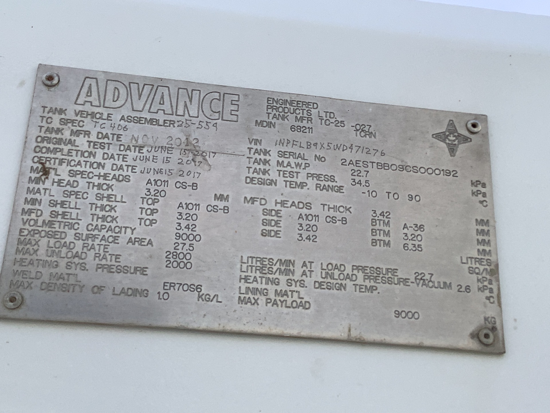 Metal ID Plate Image