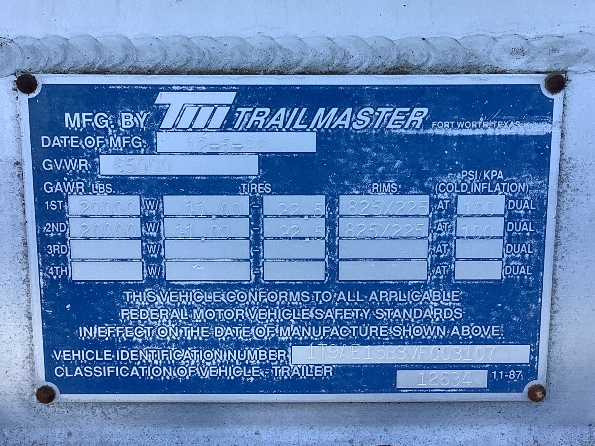 Metal ID Plate Image
