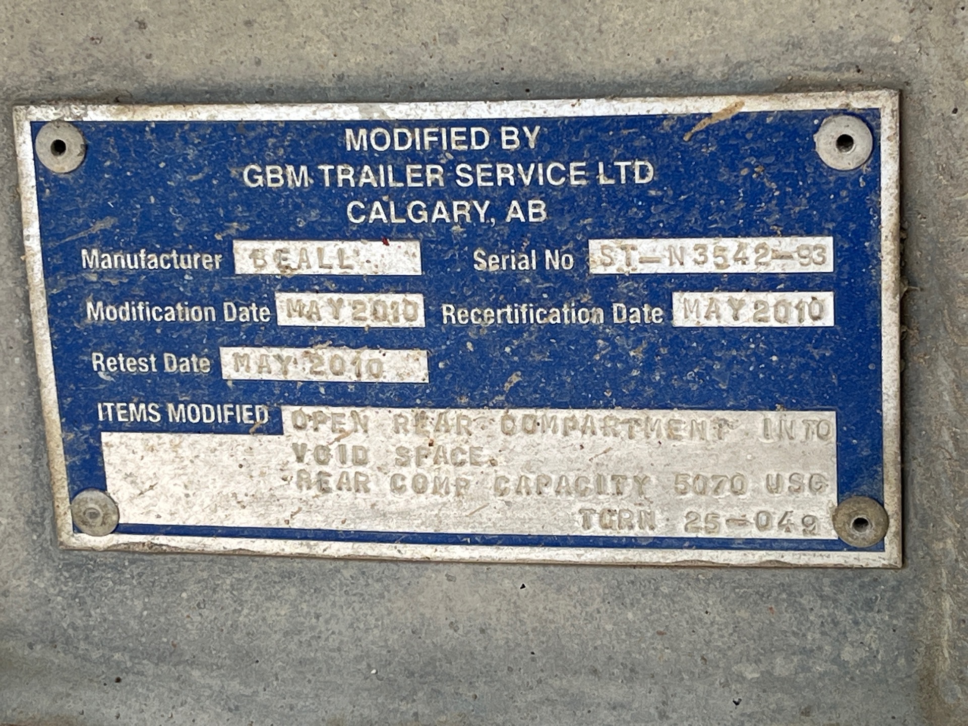 Metal ID Plate Image