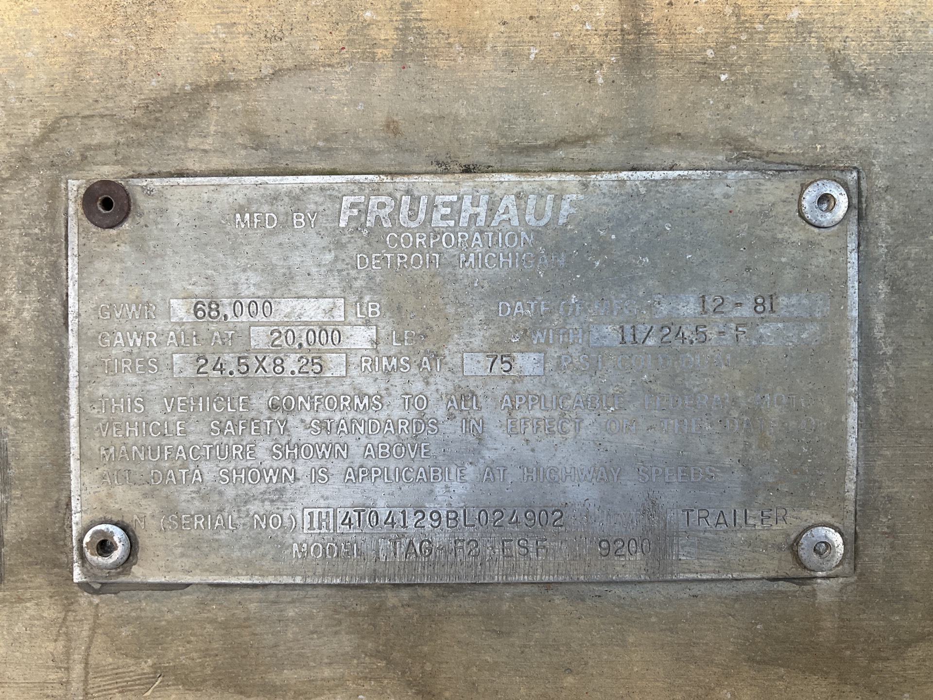 Metal ID Plate Image