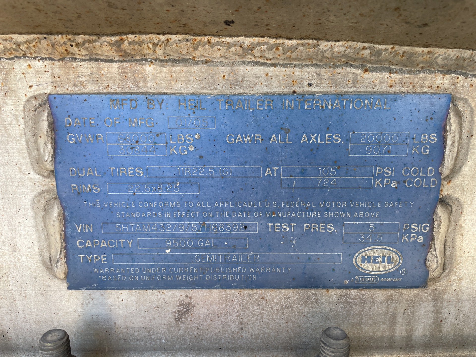Metal ID Plate Image