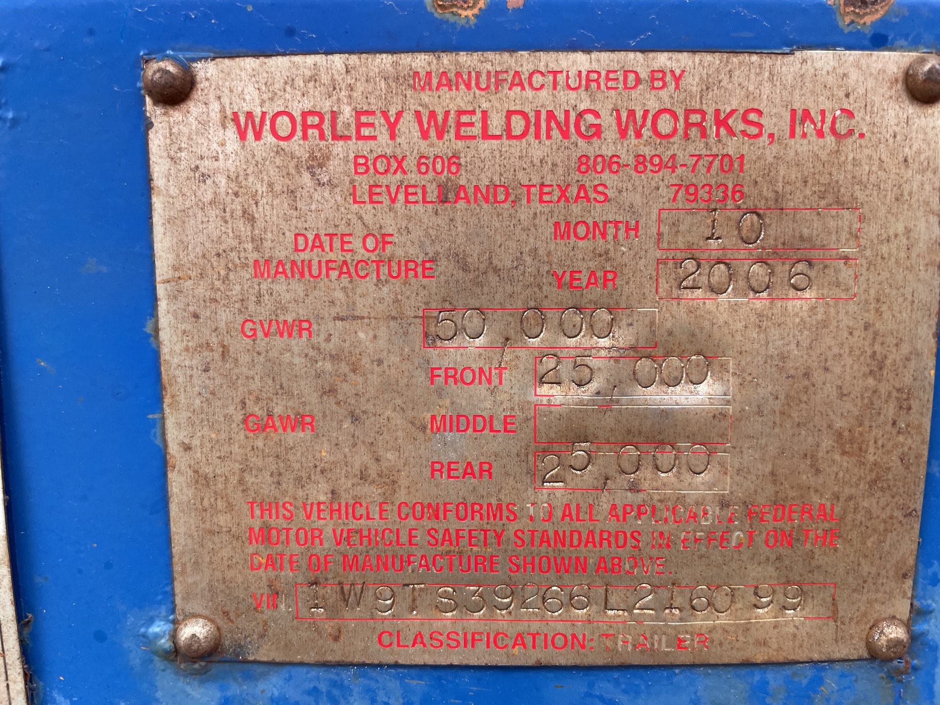 Metal ID Plate Image
