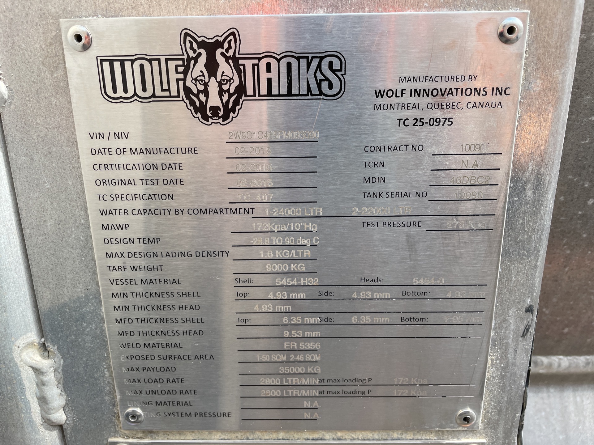 Metal ID Plate Image