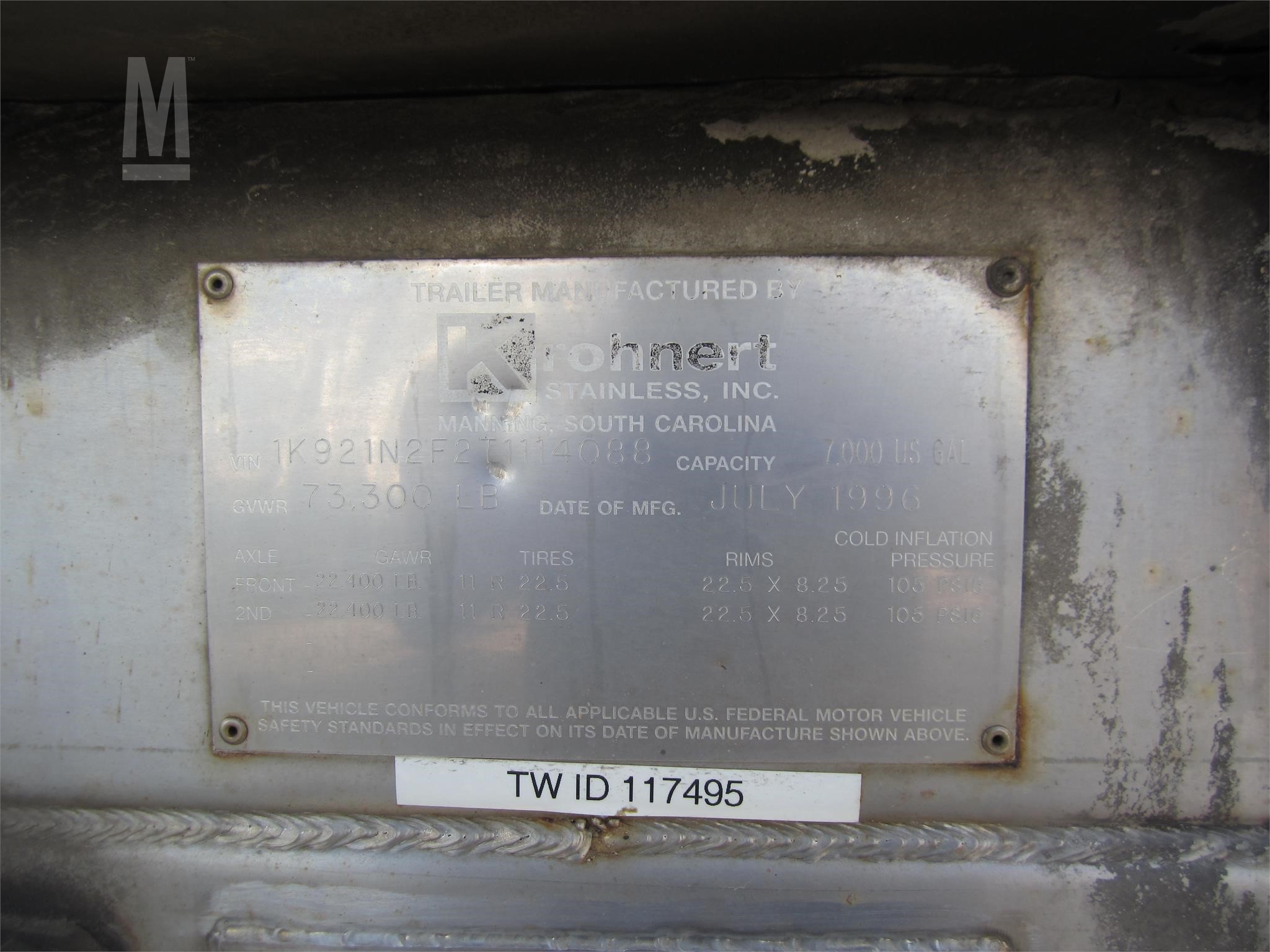 Metal ID Plate Image