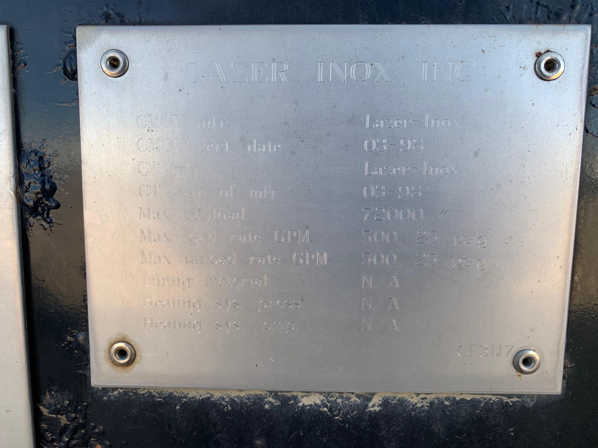 Metal ID Plate Image