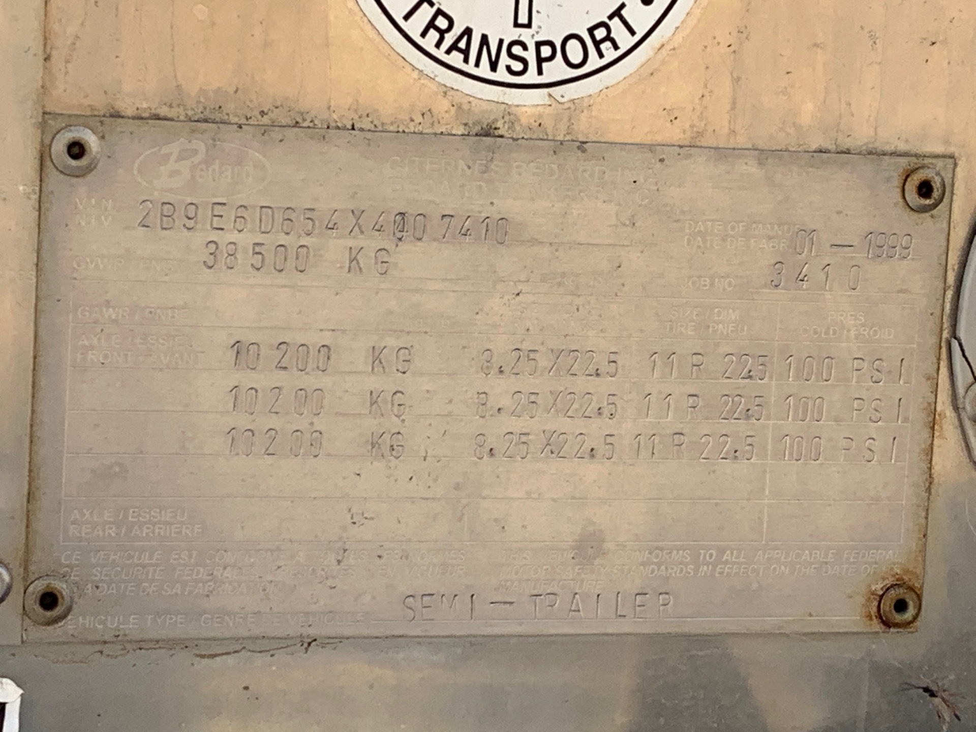 Metal ID Plate Image