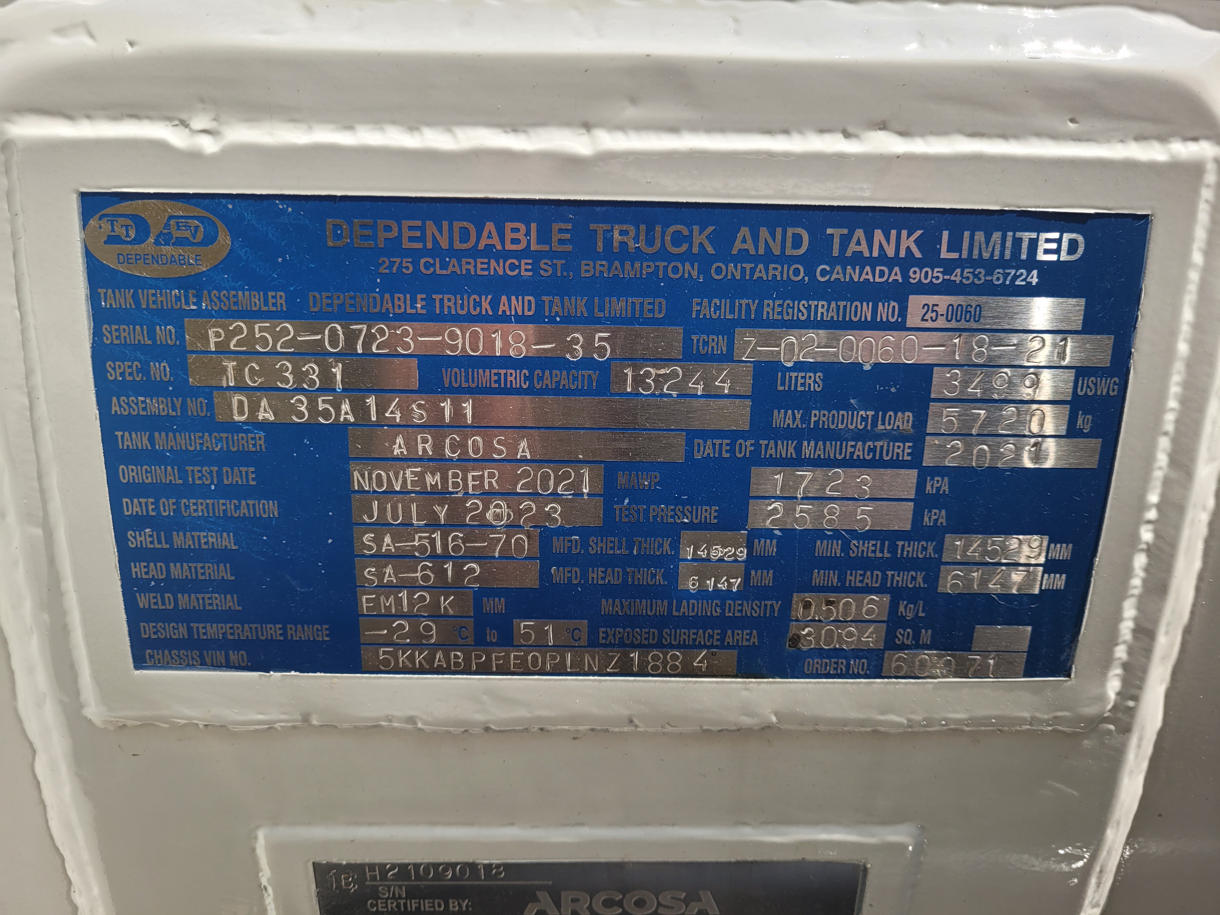 Metal ID Plate Image