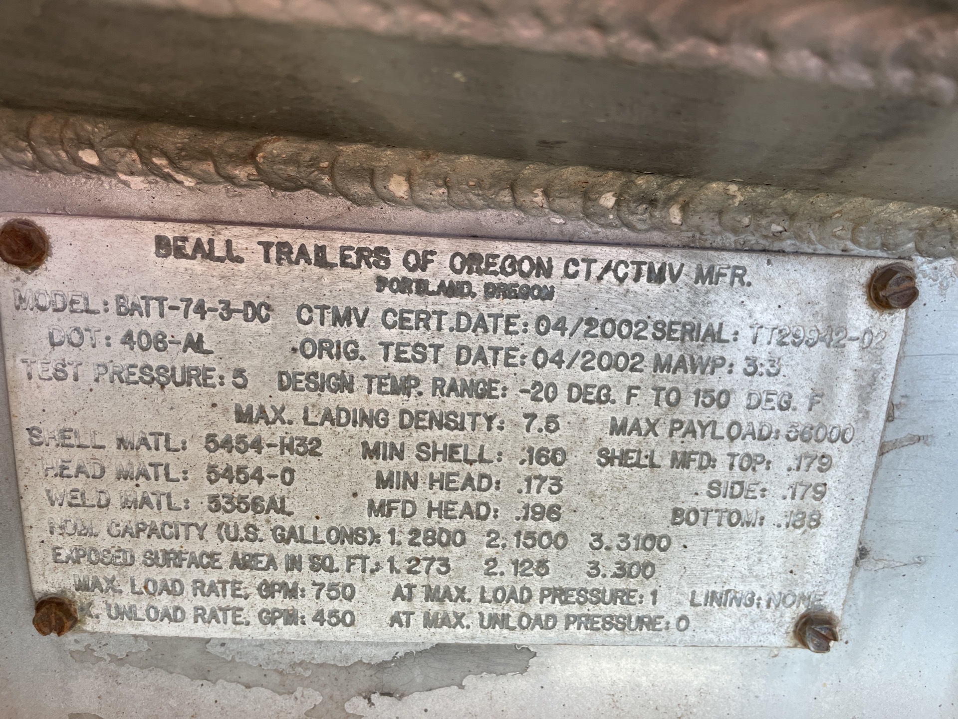 Metal ID Plate Image