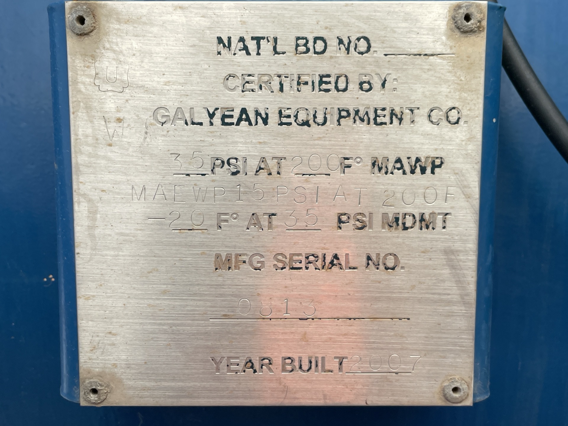 Metal ID Plate Image