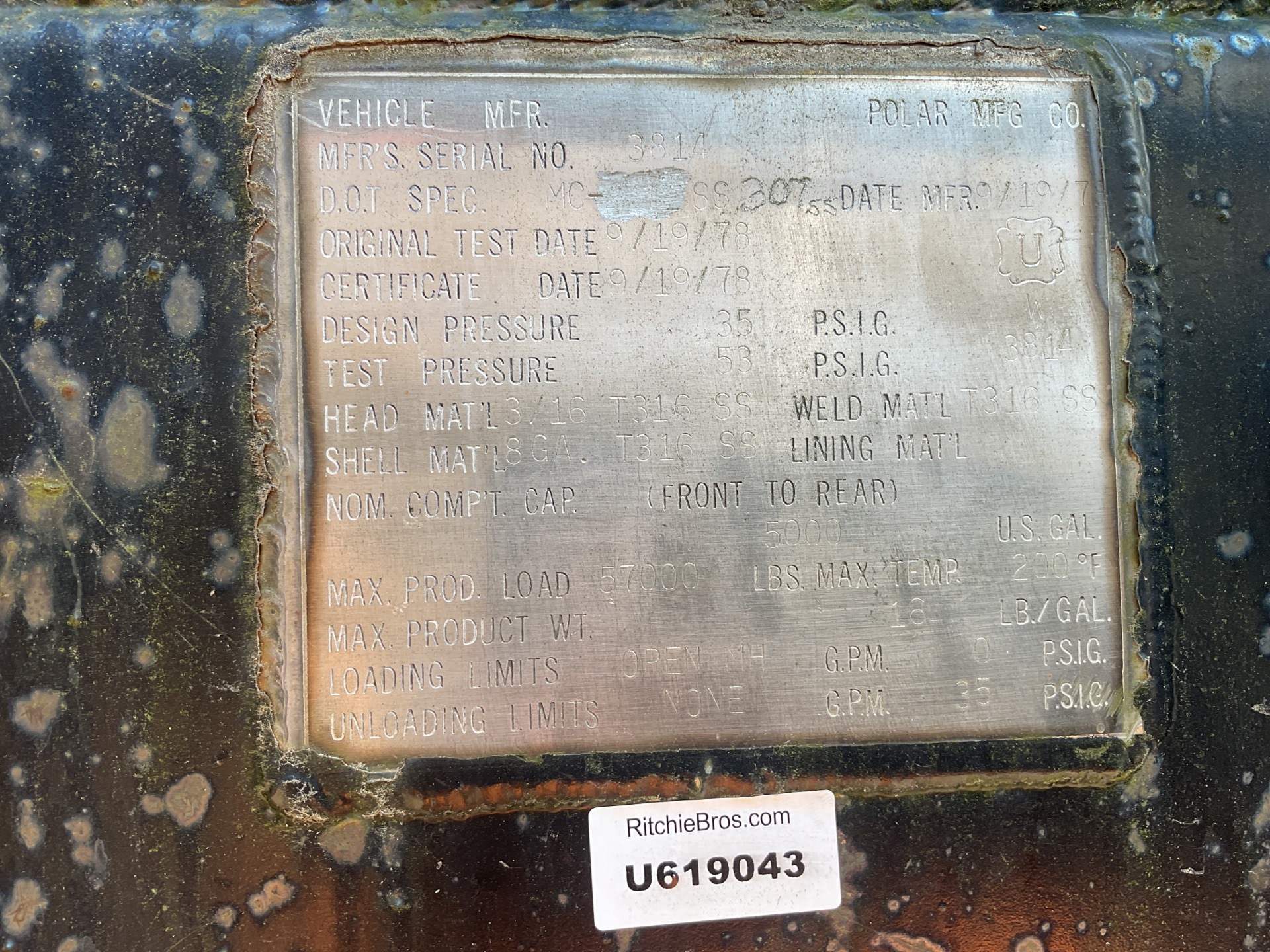 Metal ID Plate Image