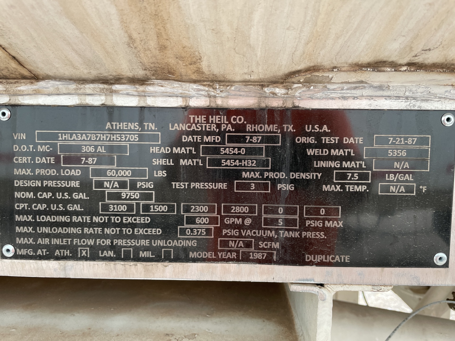 Metal ID Plate Image