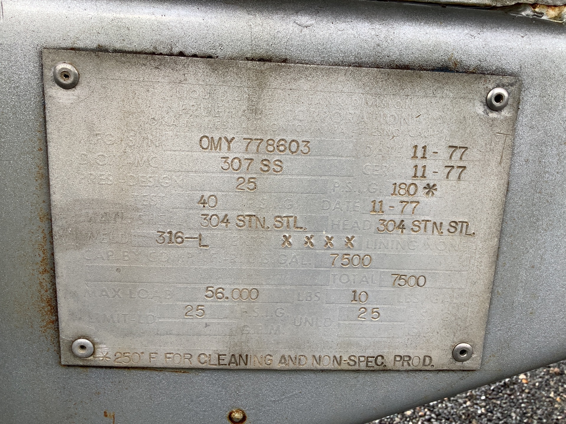 Metal ID Plate Image