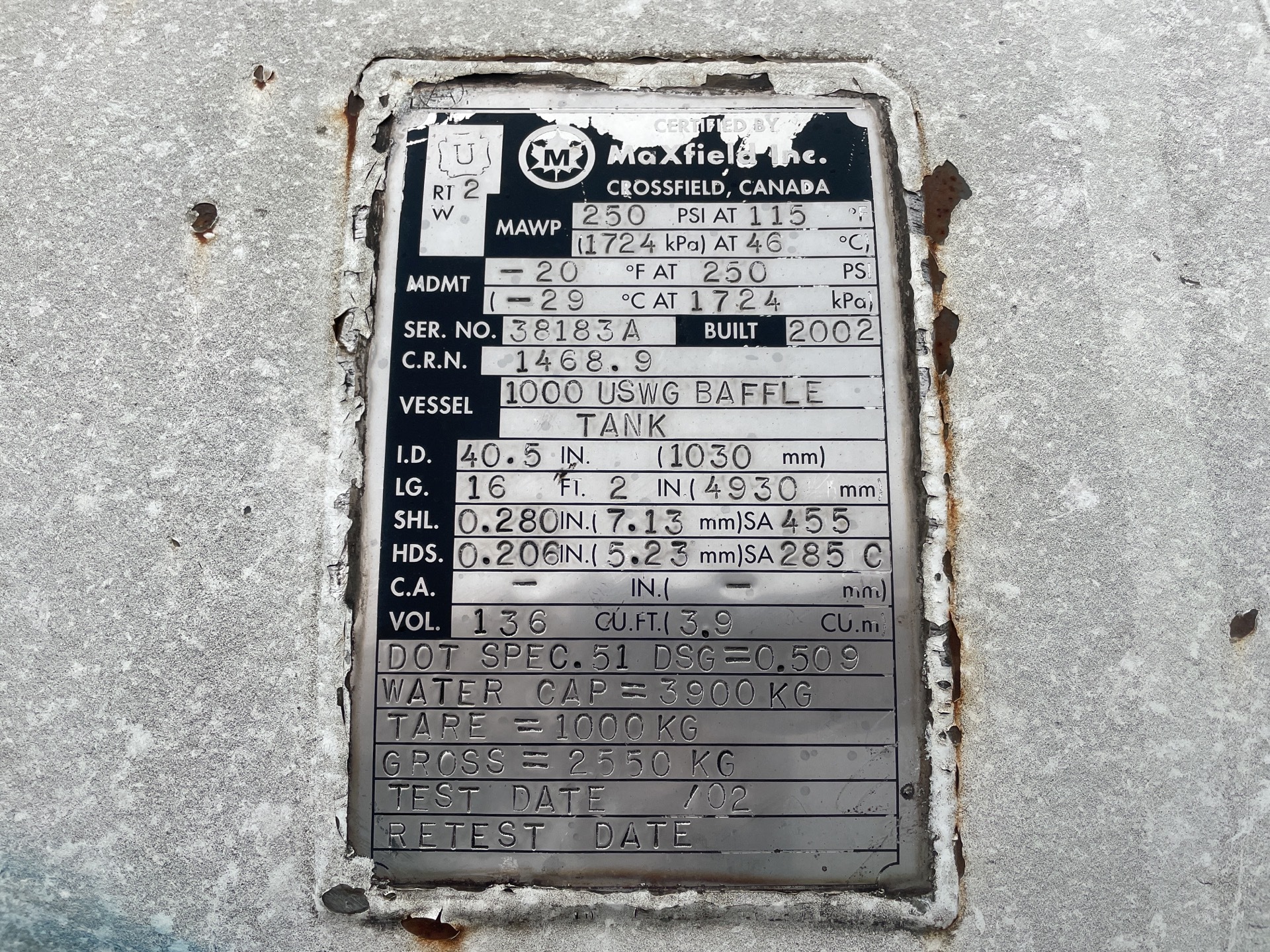 Metal ID Plate Image