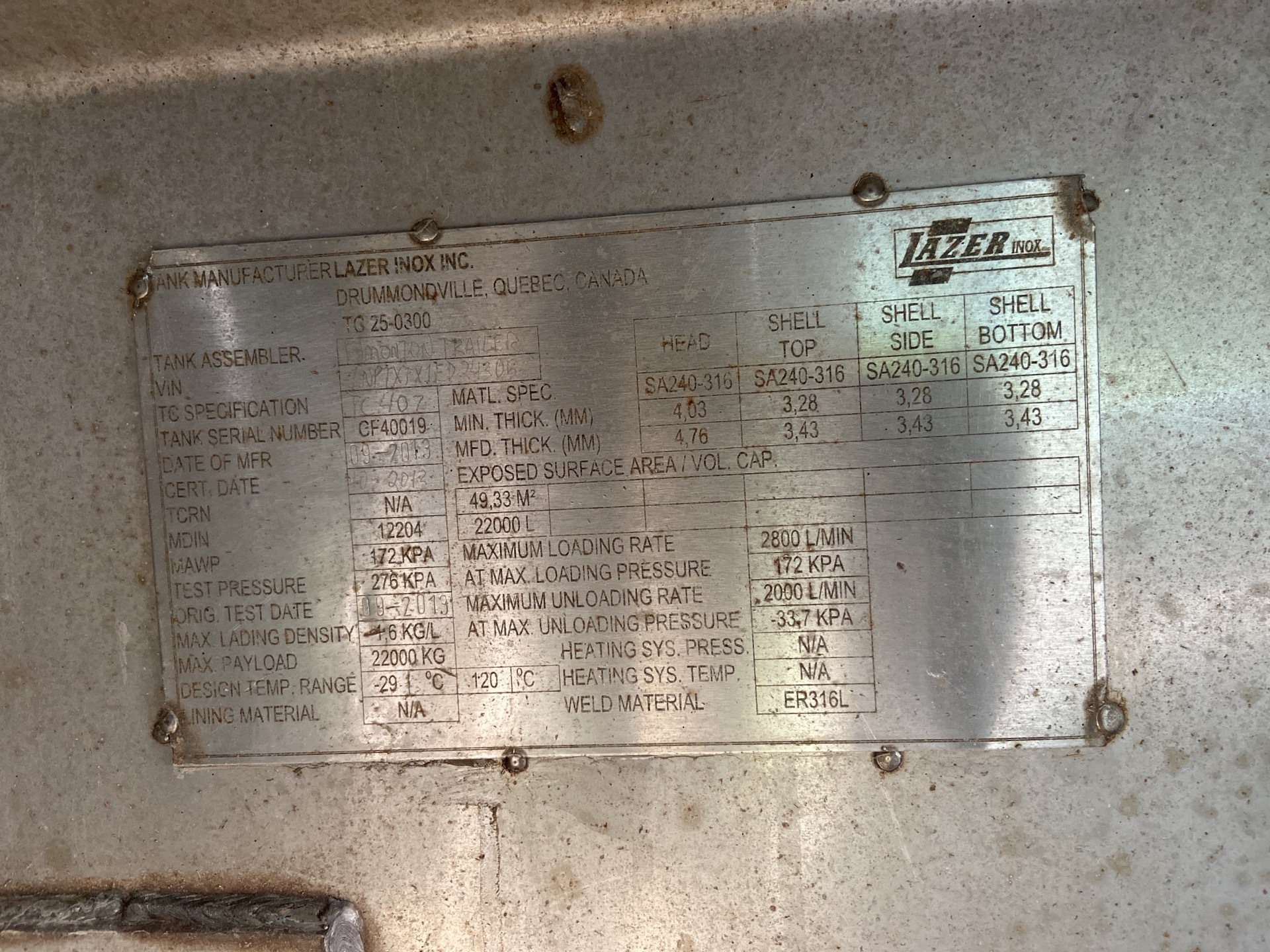 Metal ID Plate Image