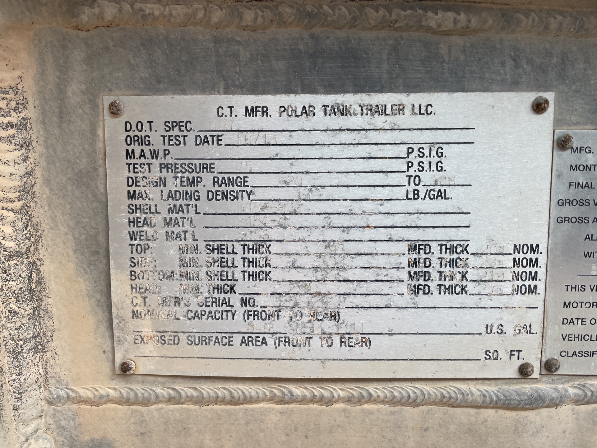 Metal ID Plate Image