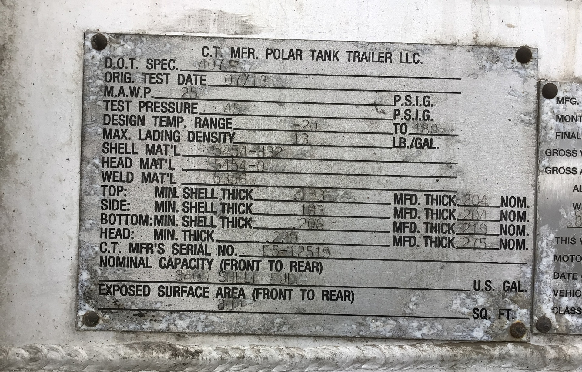 Metal ID Plate Image