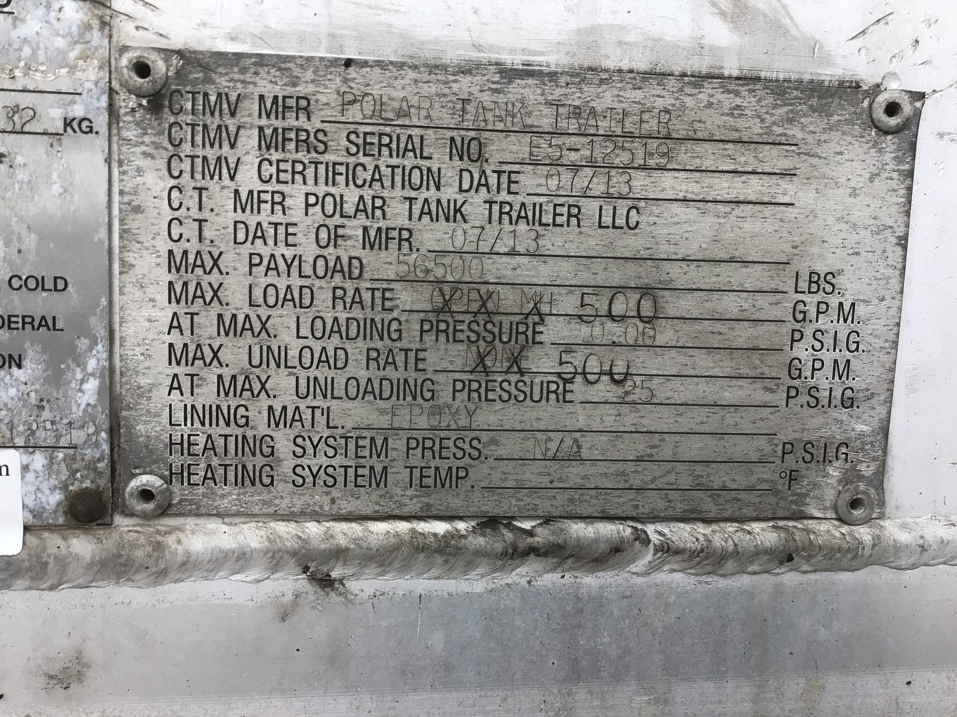Metal ID Plate Image