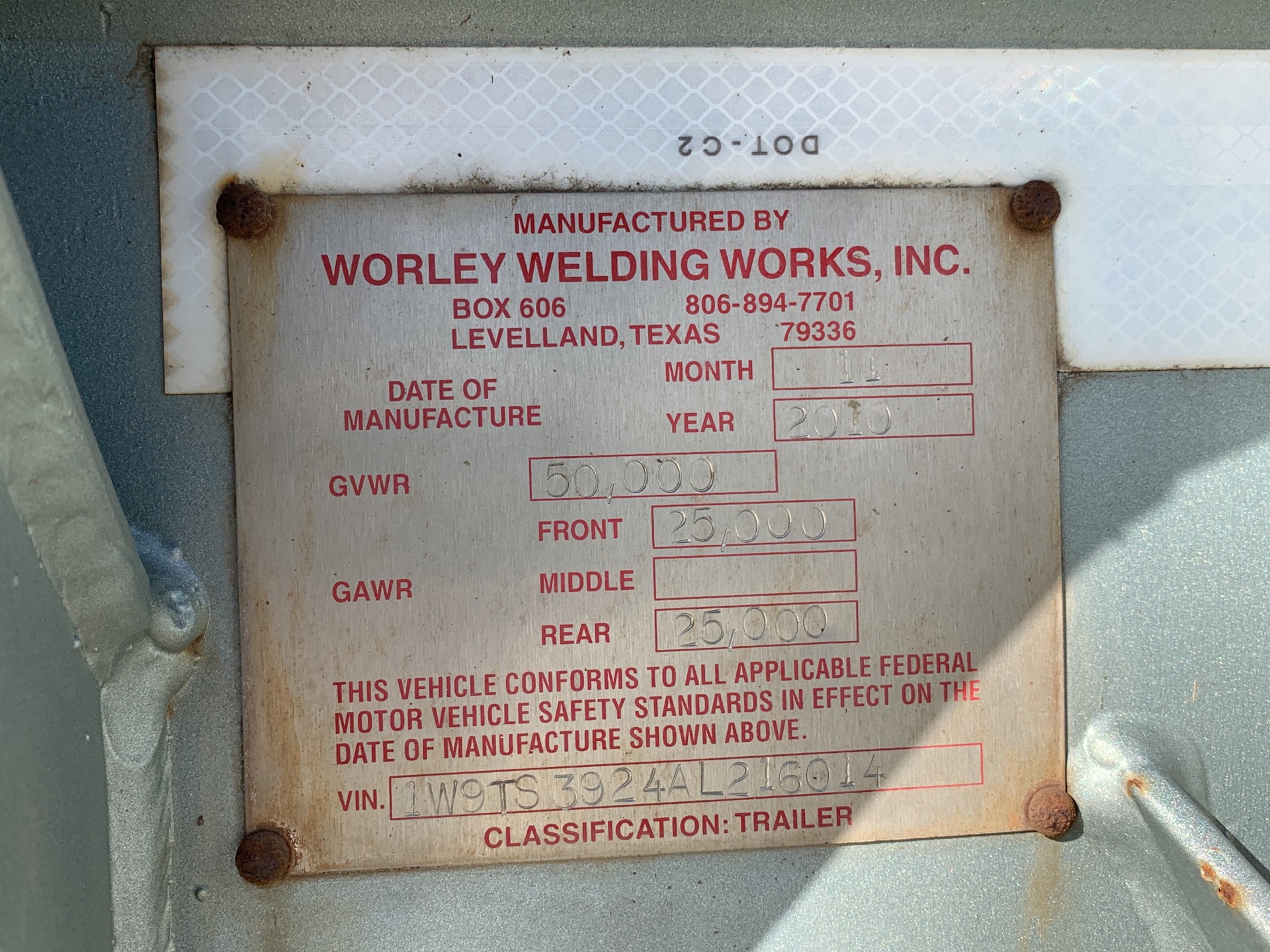 Metal ID Plate Image