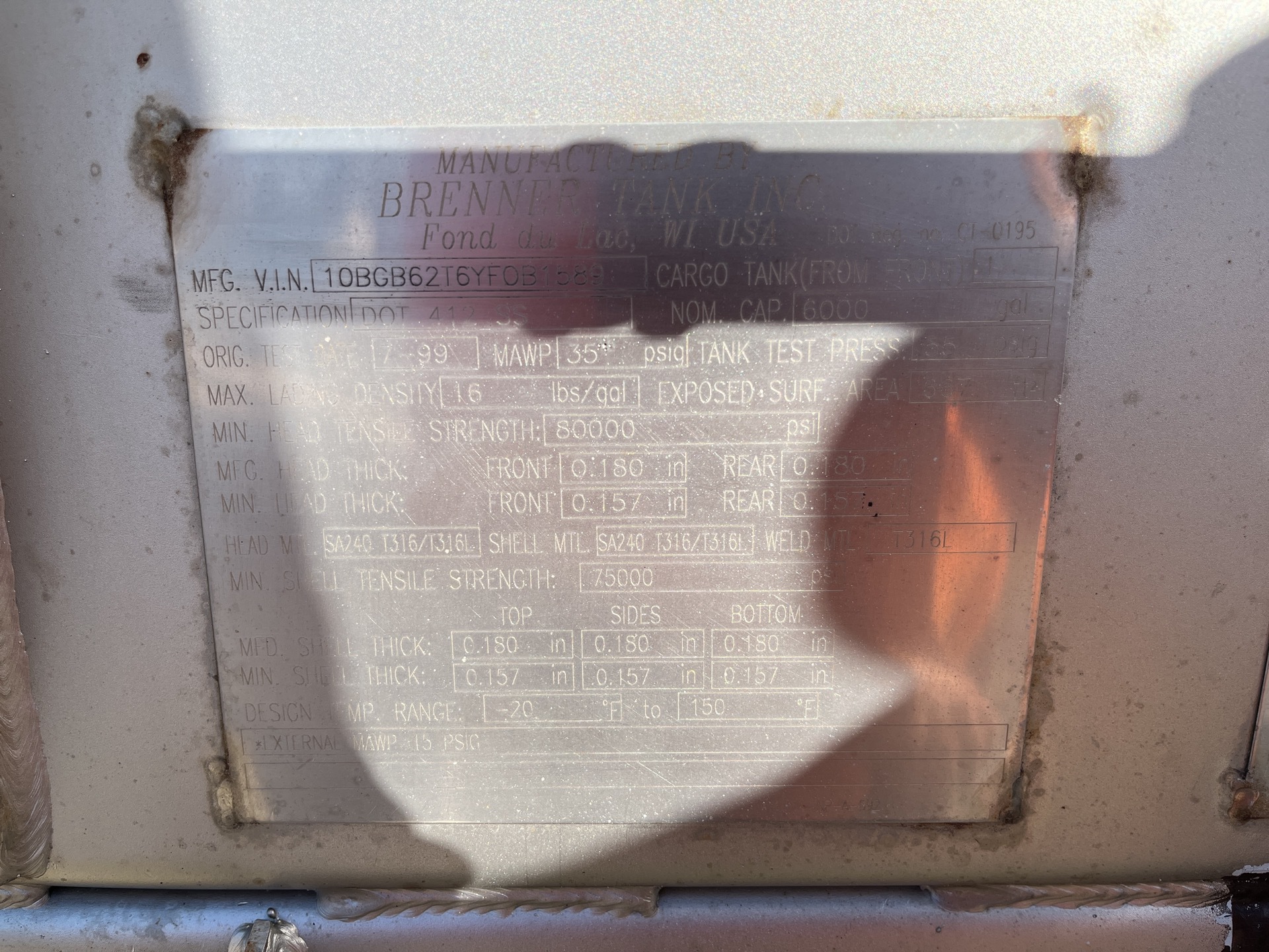 Metal ID Plate Image