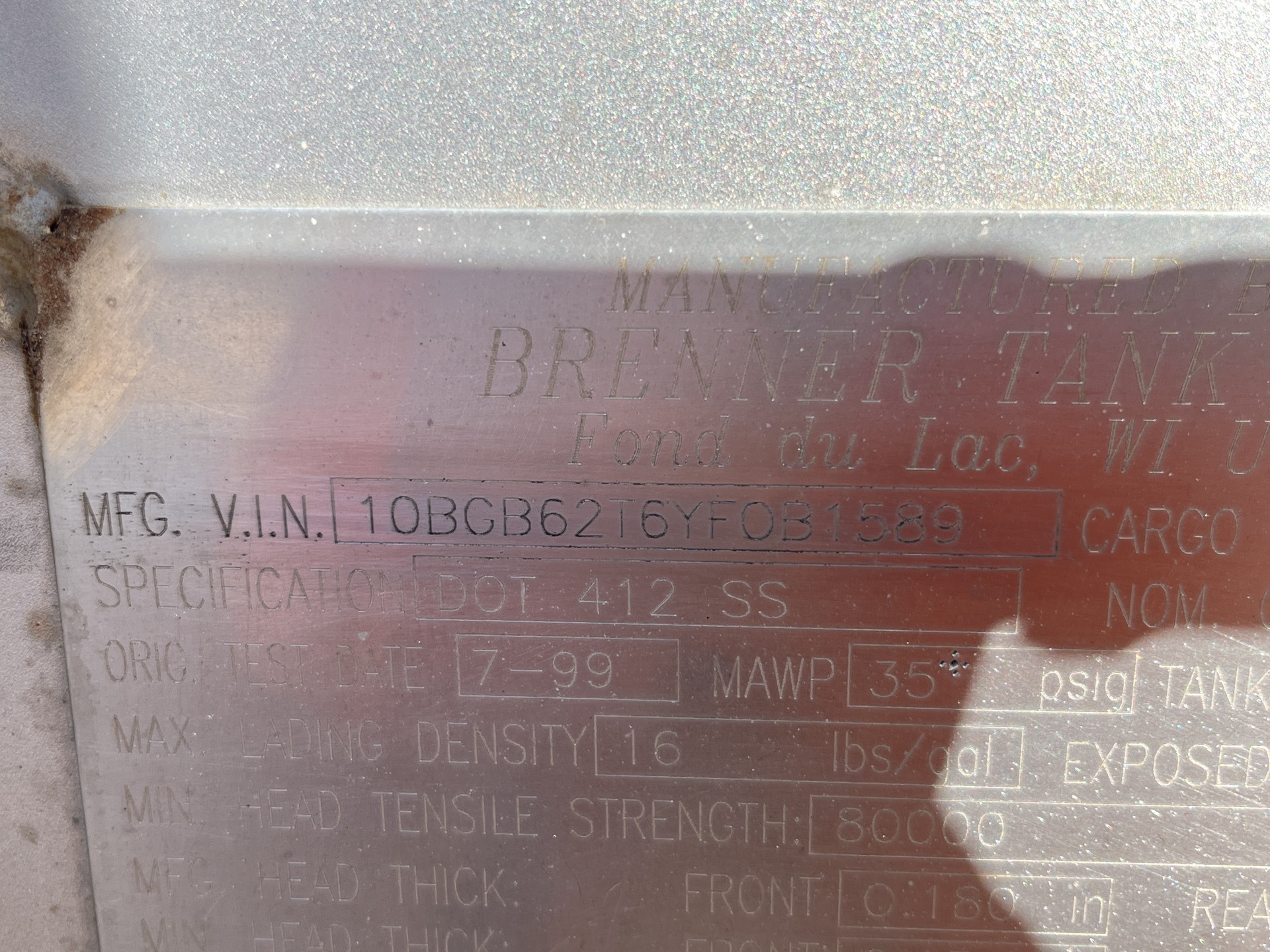 Metal ID Plate Image