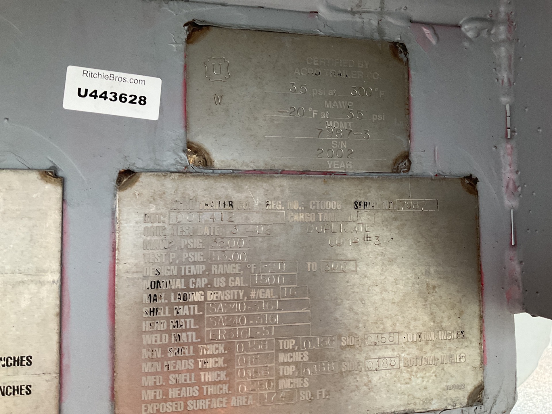 Metal ID Plate Image