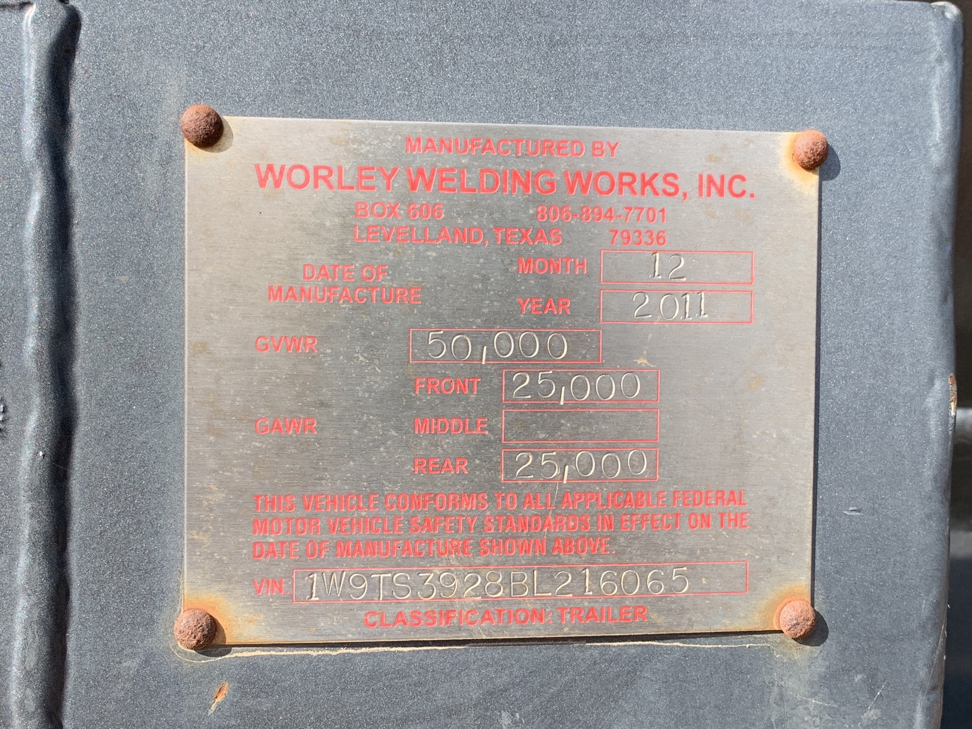 Metal ID Plate Image