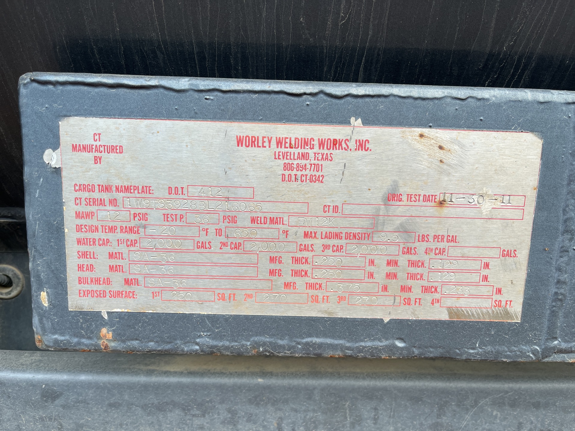 Metal ID Plate Image