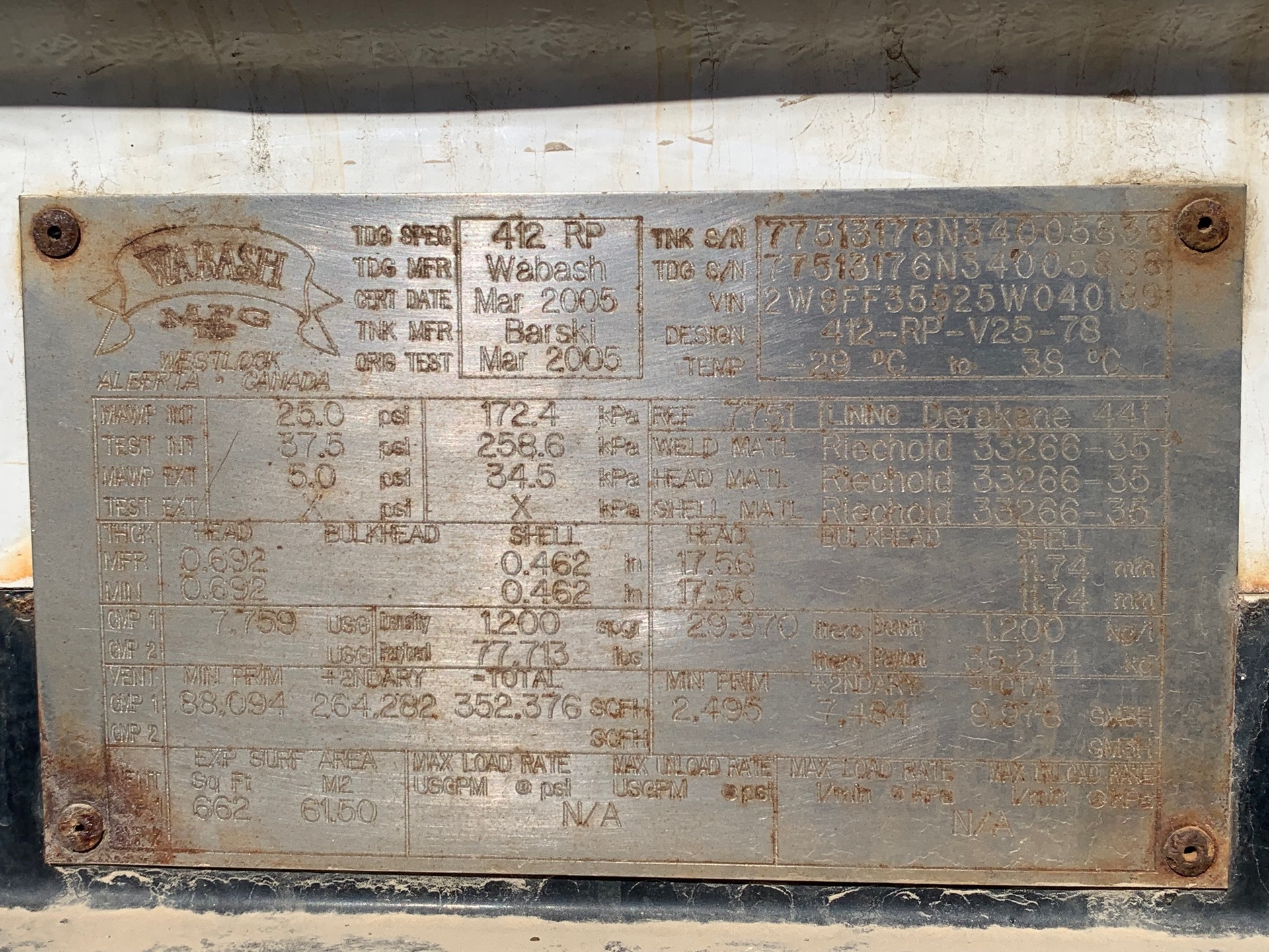 Metal ID Plate Image