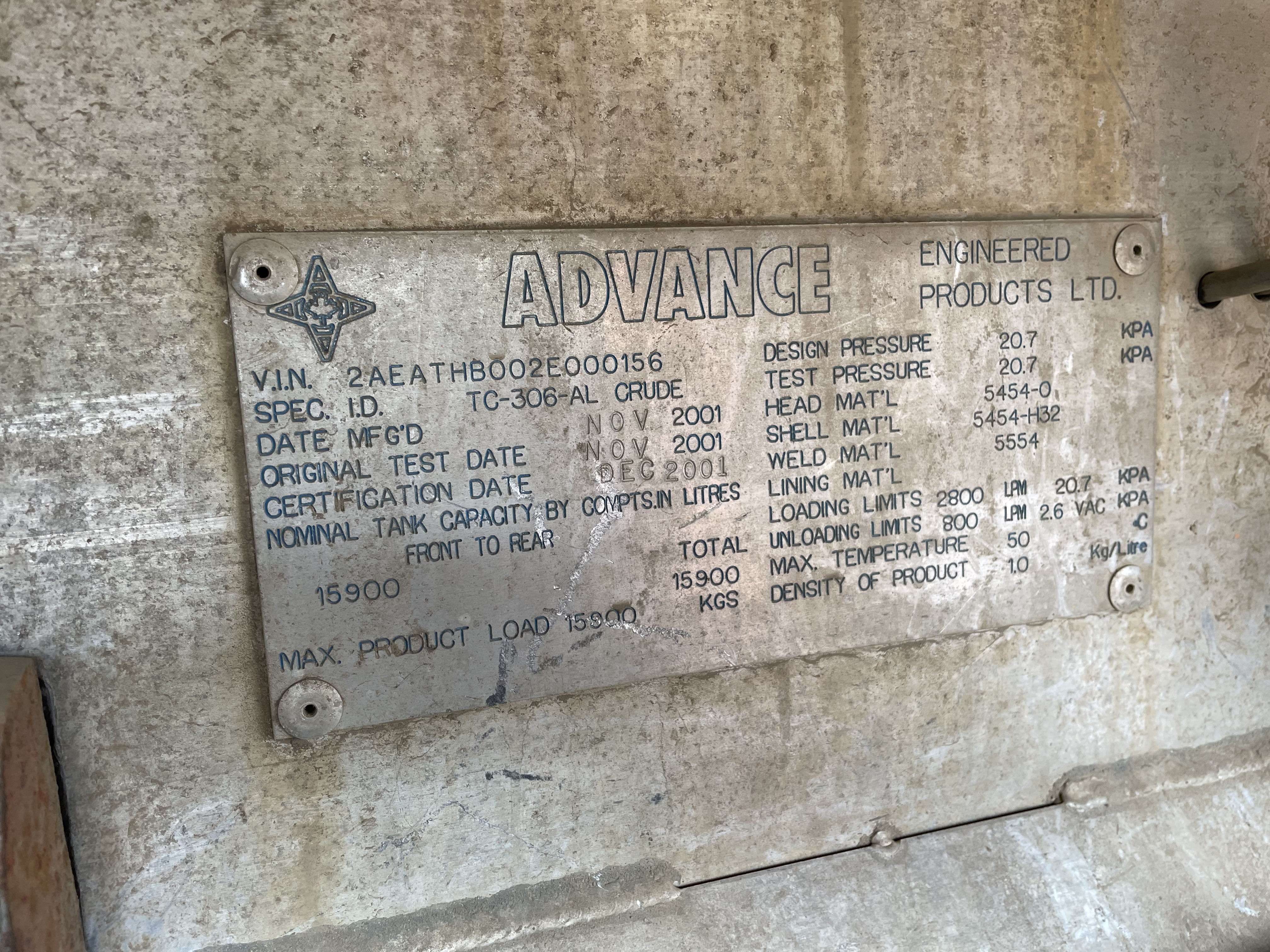 Metal ID Plate Image