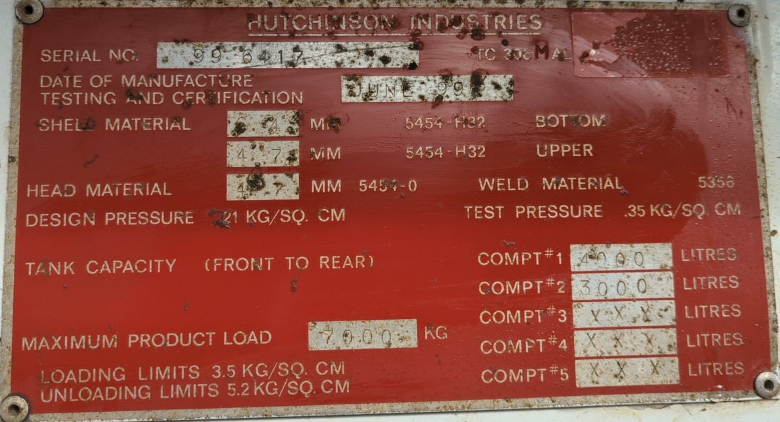 Metal ID Plate Image