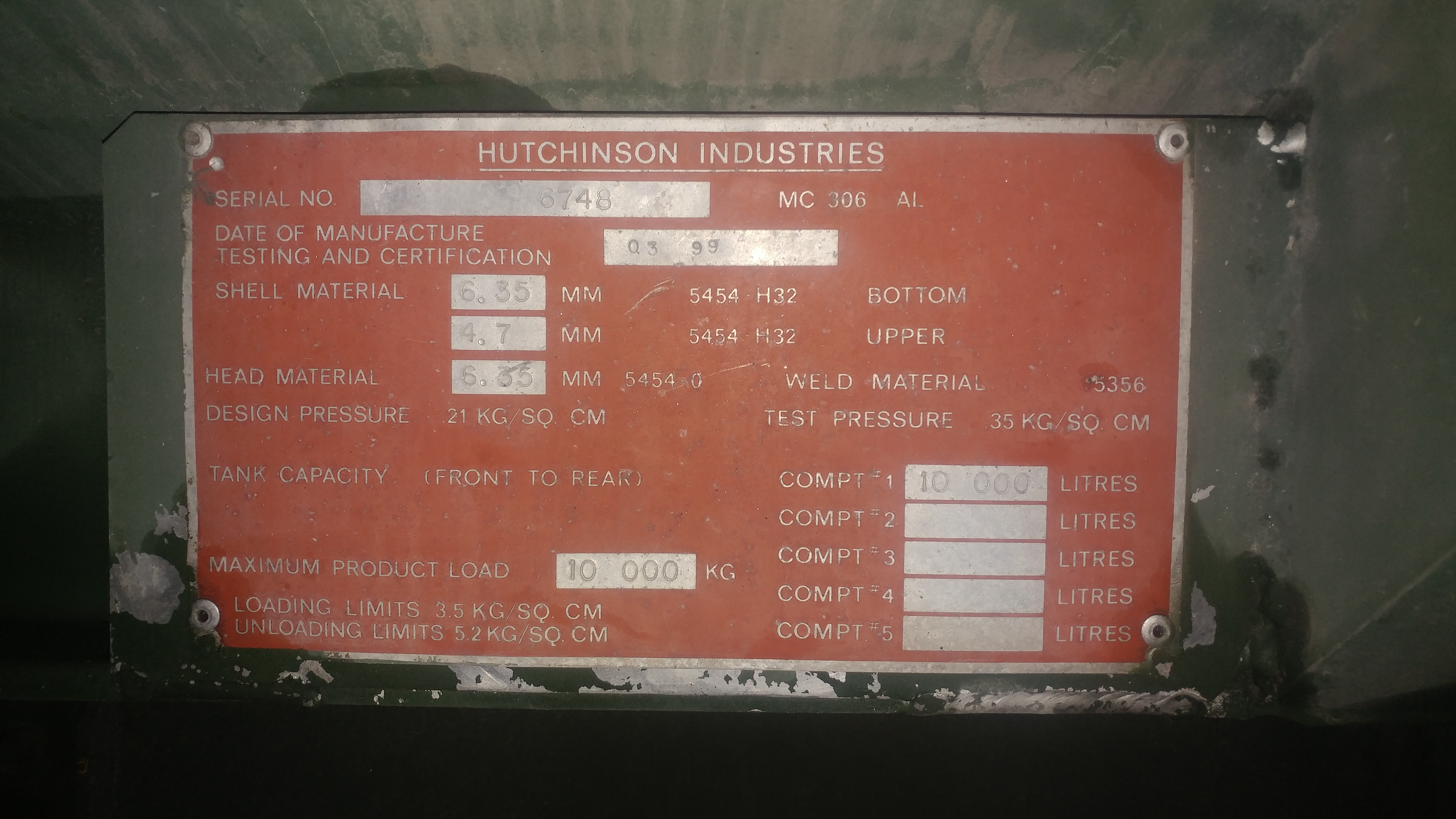 Metal ID Plate Image