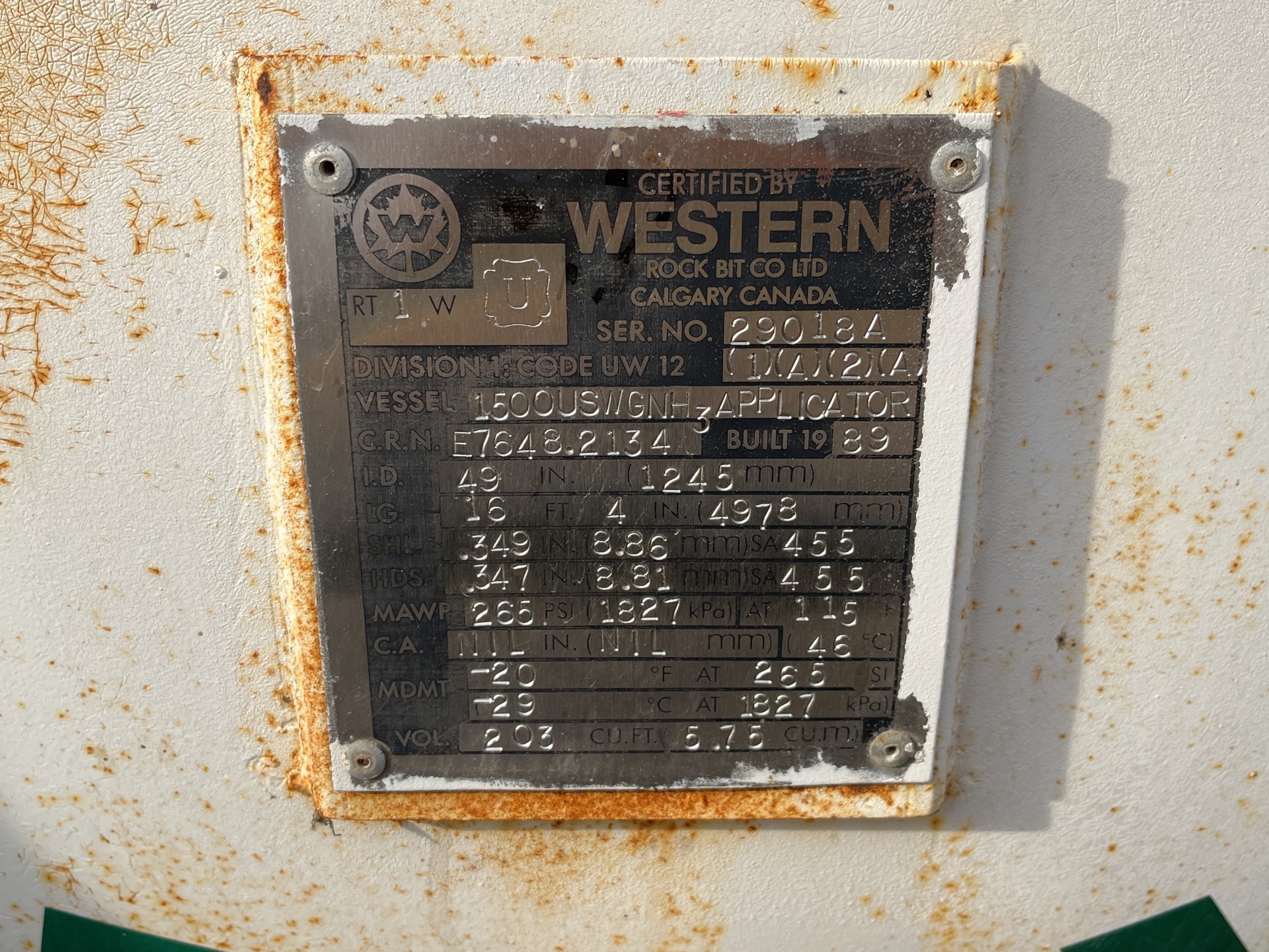Metal ID Plate Image