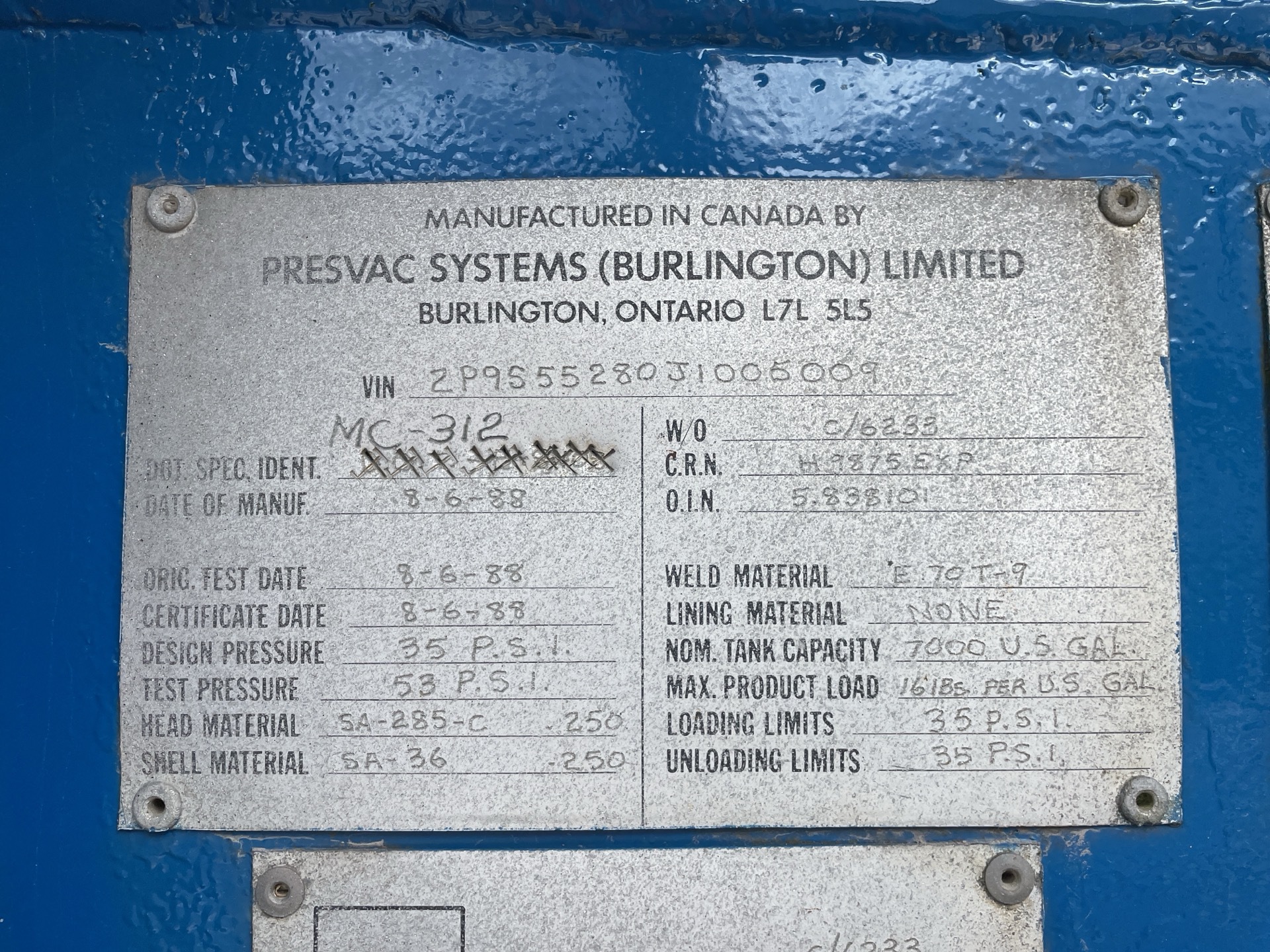 Metal ID Plate Image