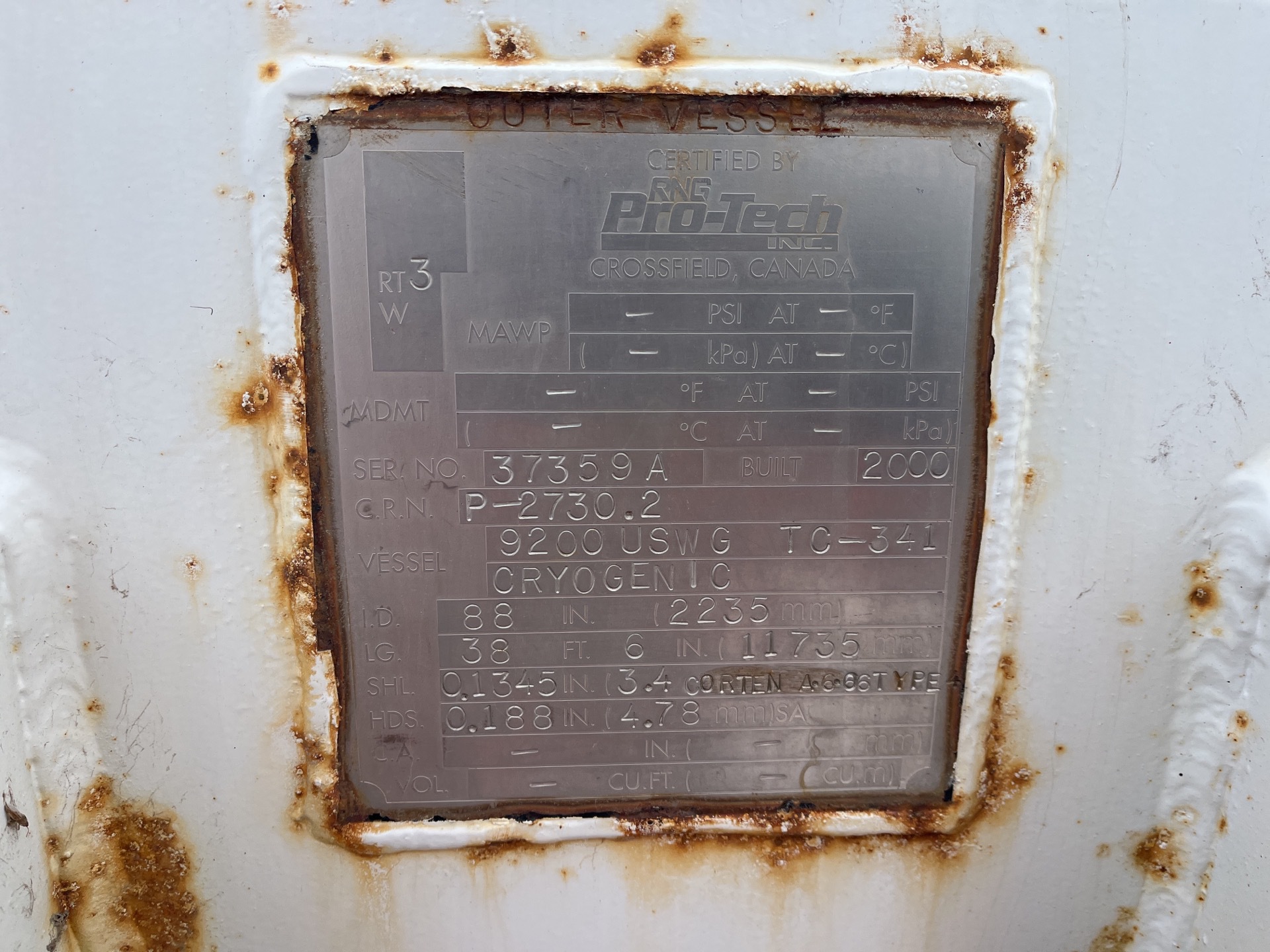 Metal ID Plate Image
