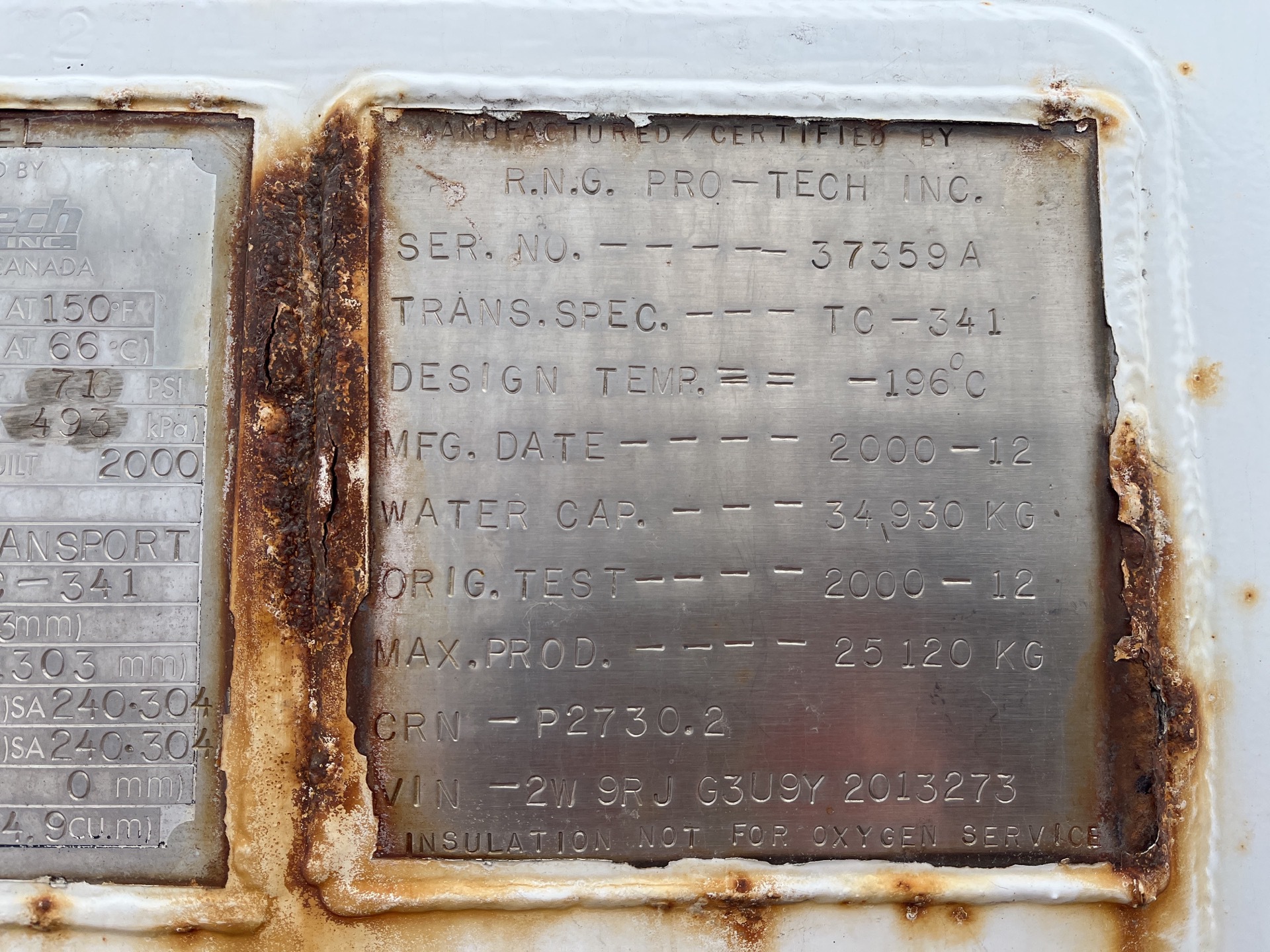 Metal ID Plate Image