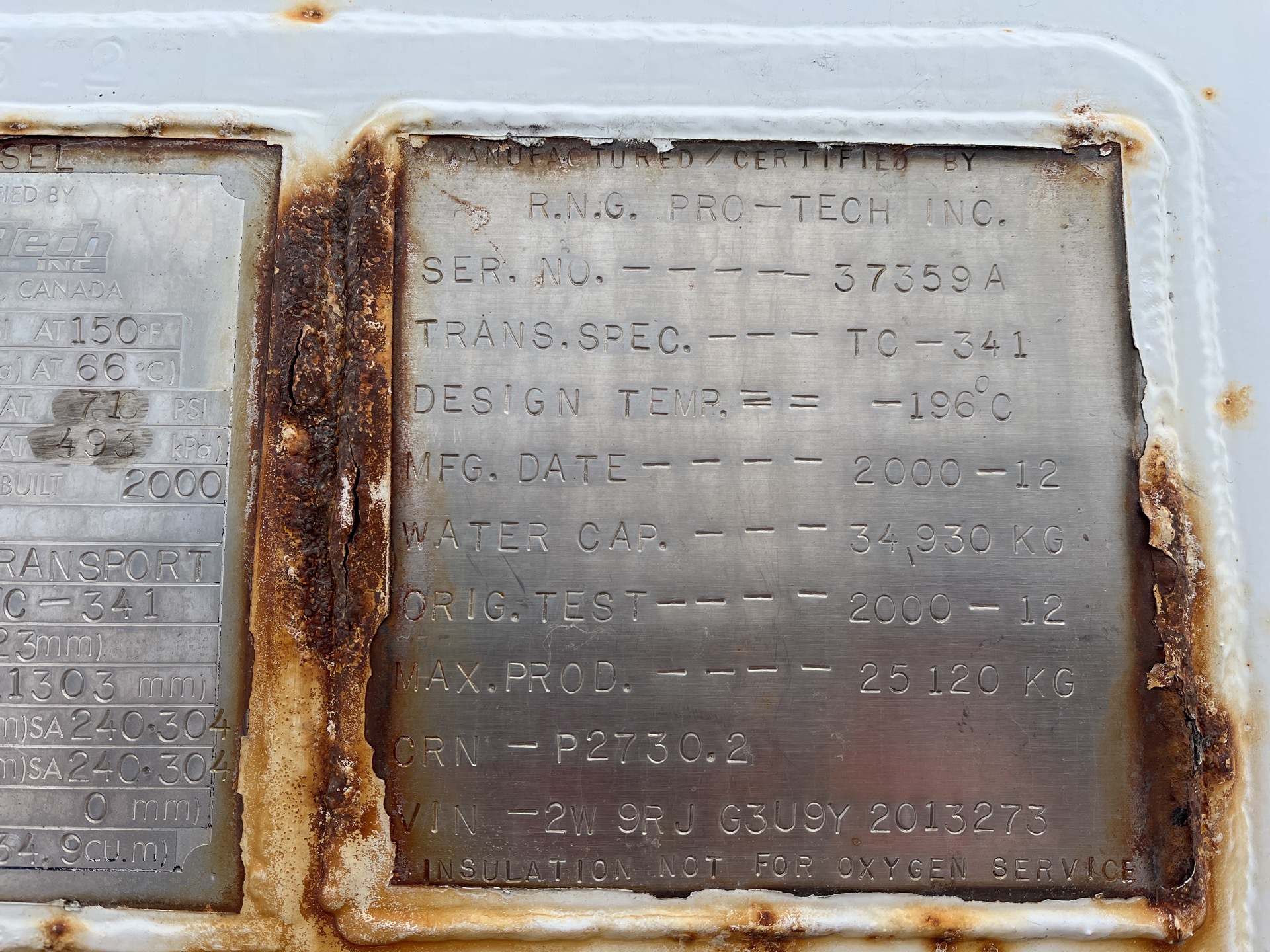 Metal ID Plate Image