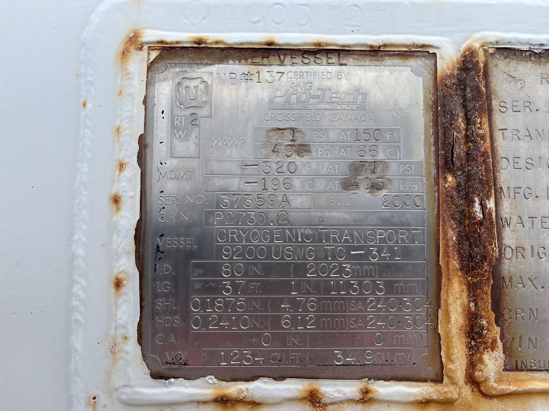 Metal ID Plate Image