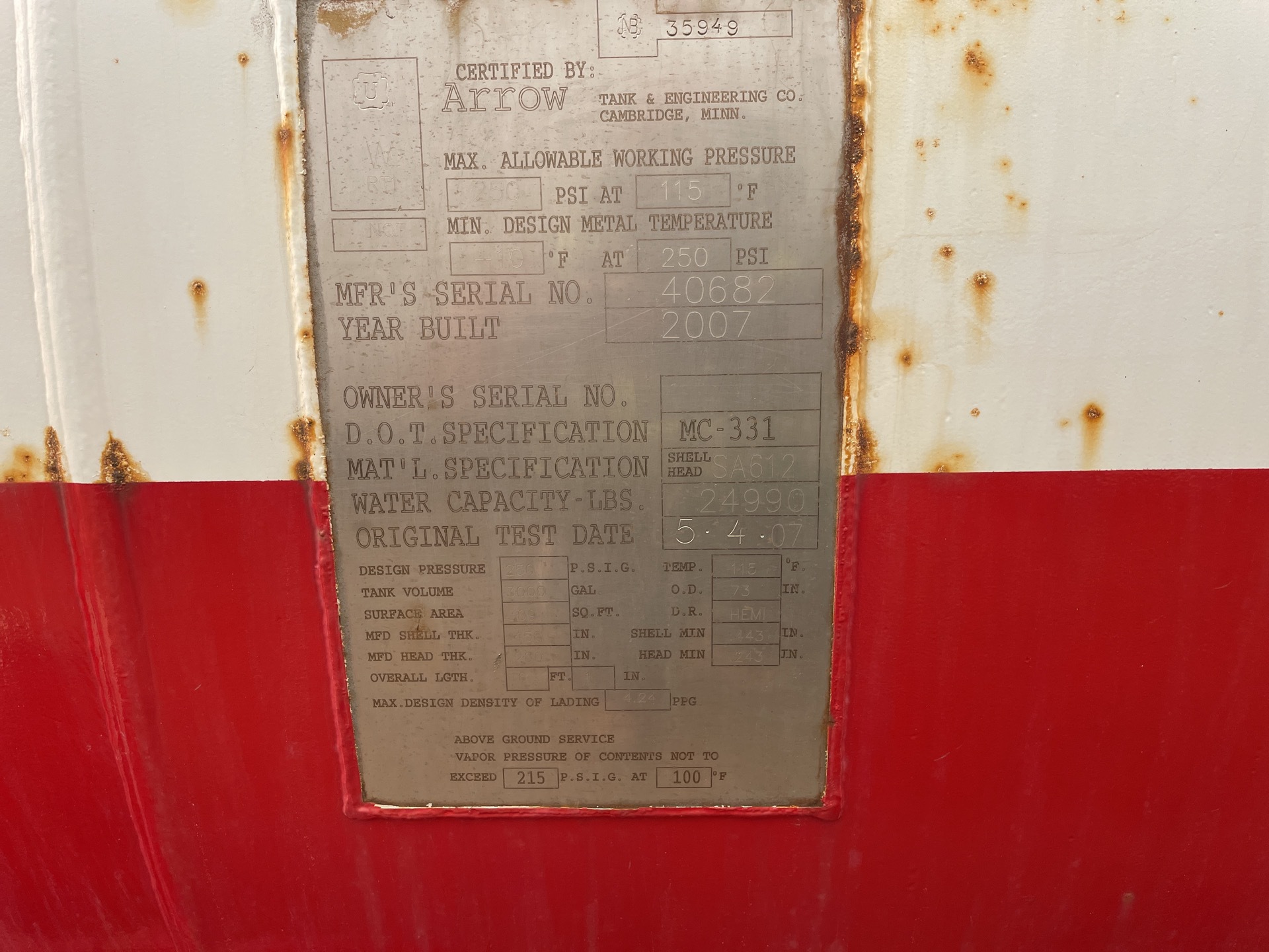 Metal ID Plate Image