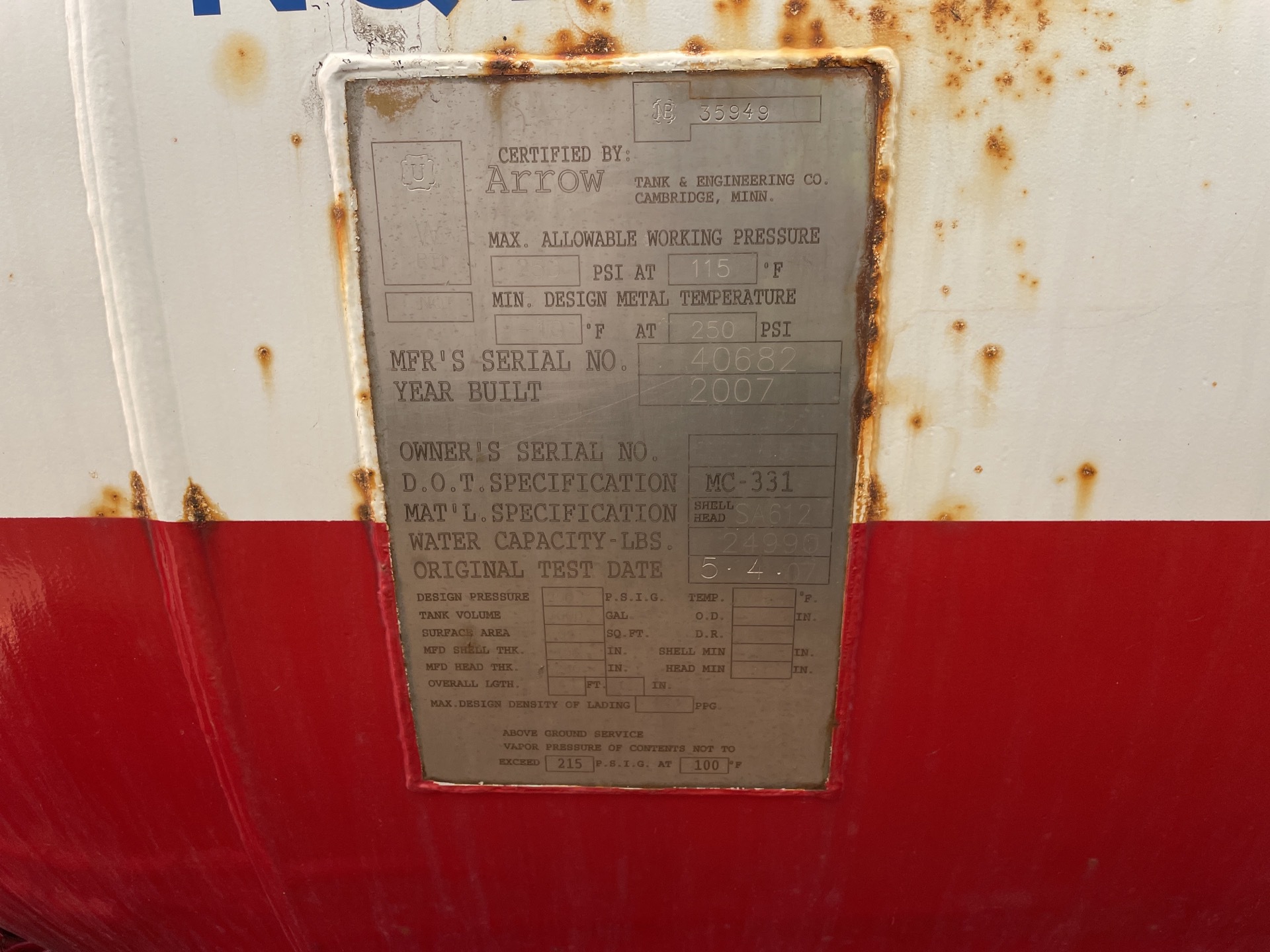 Metal ID Plate Image