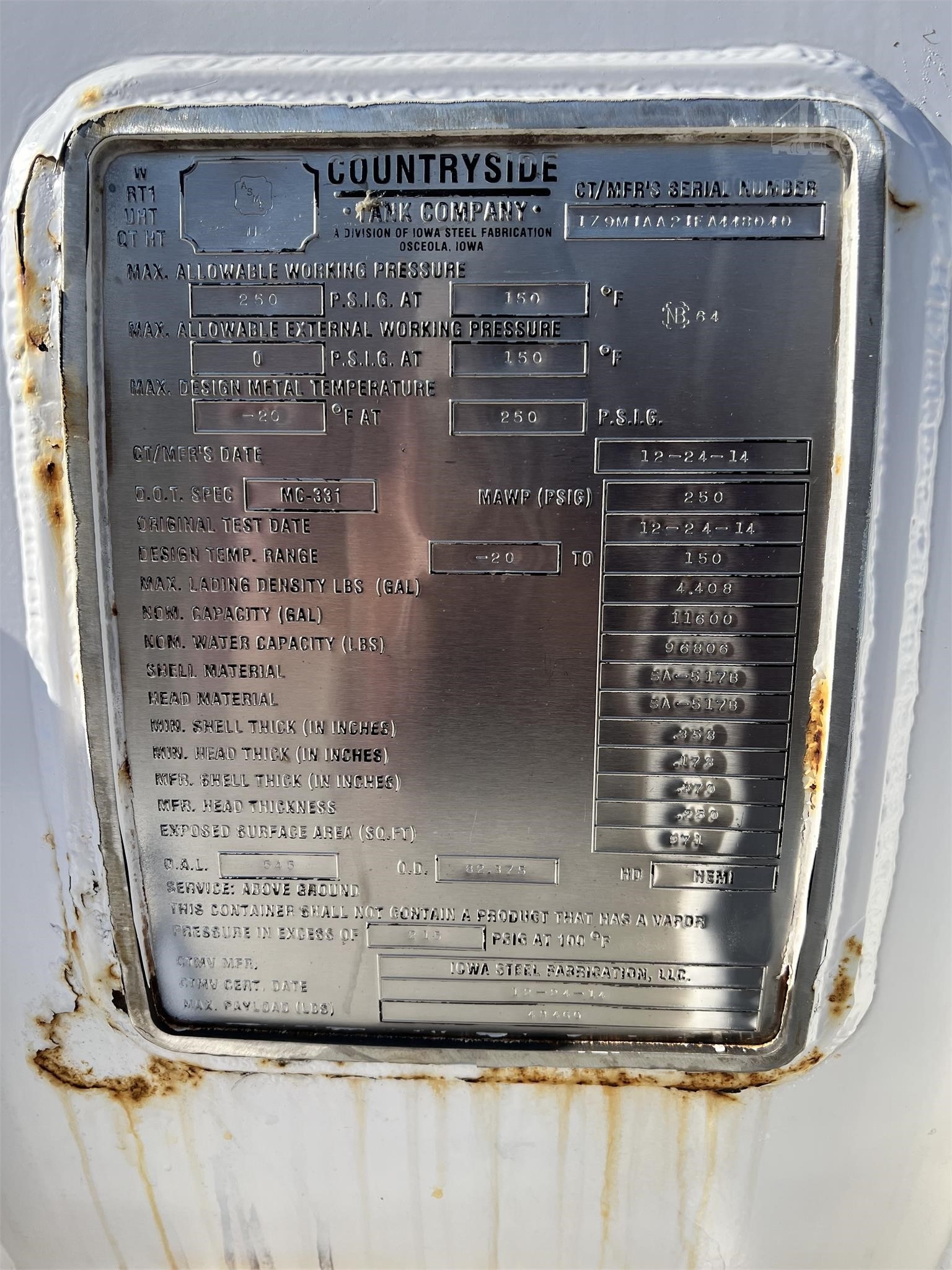 Metal ID Plate Image