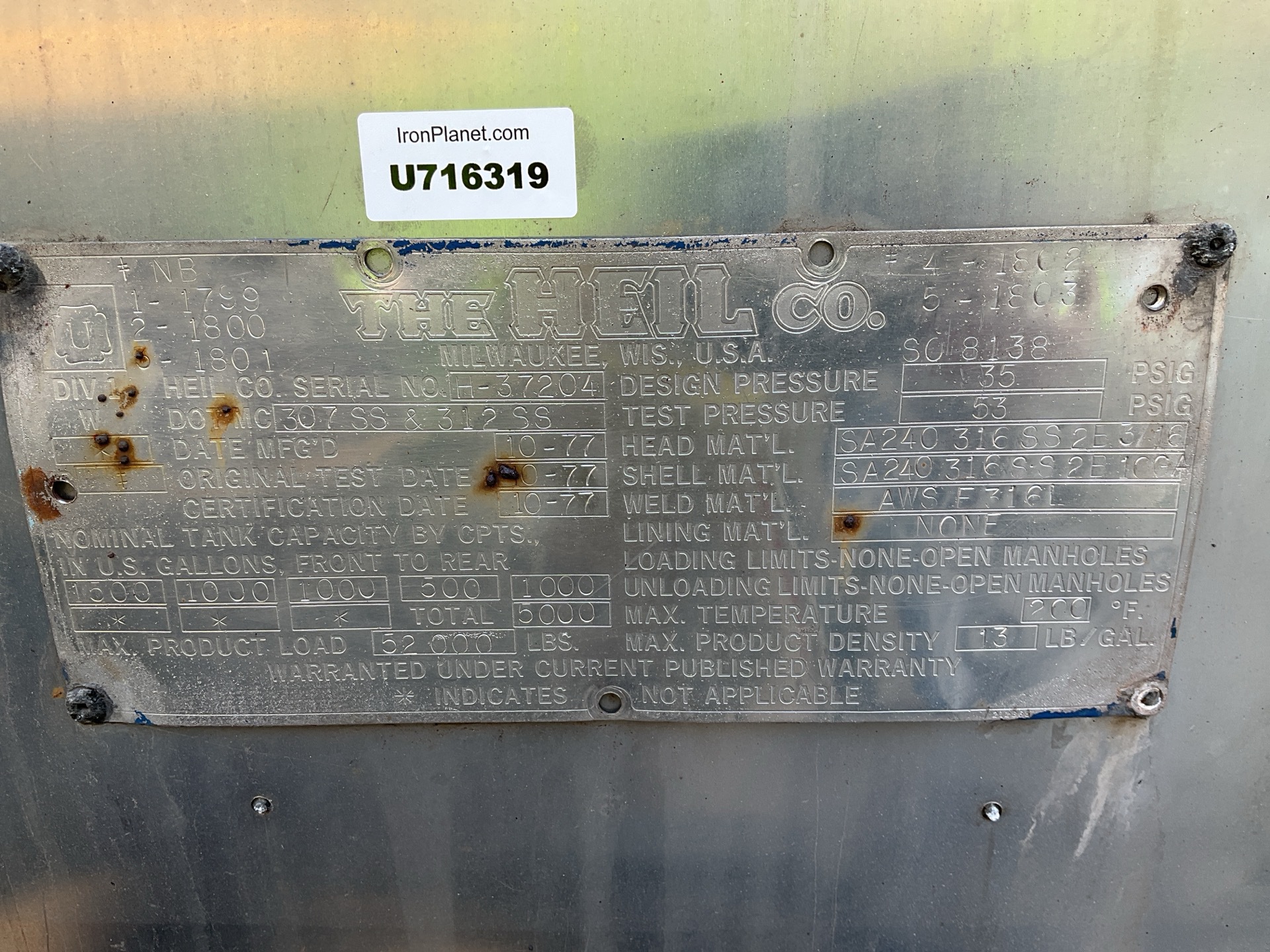 Metal ID Plate Image
