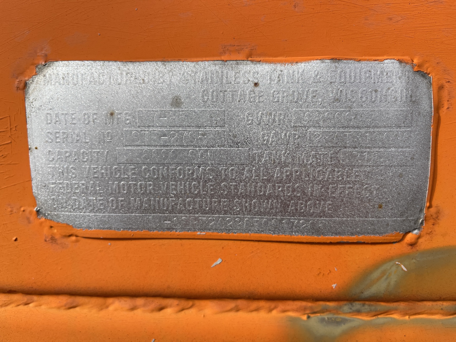 Metal ID Plate Image