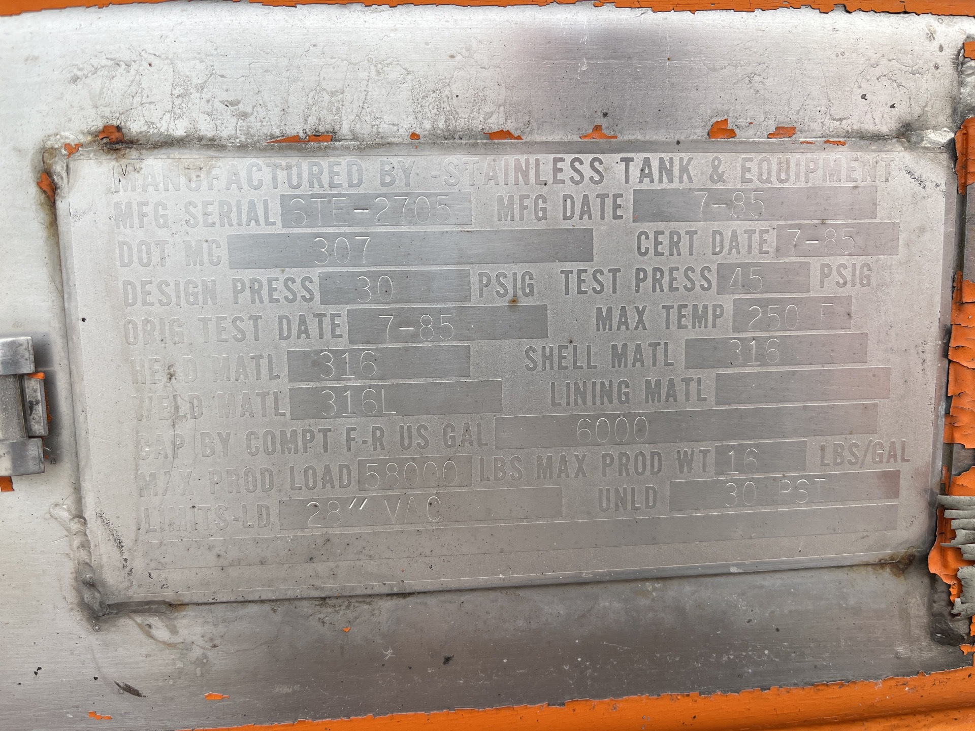 Metal ID Plate Image