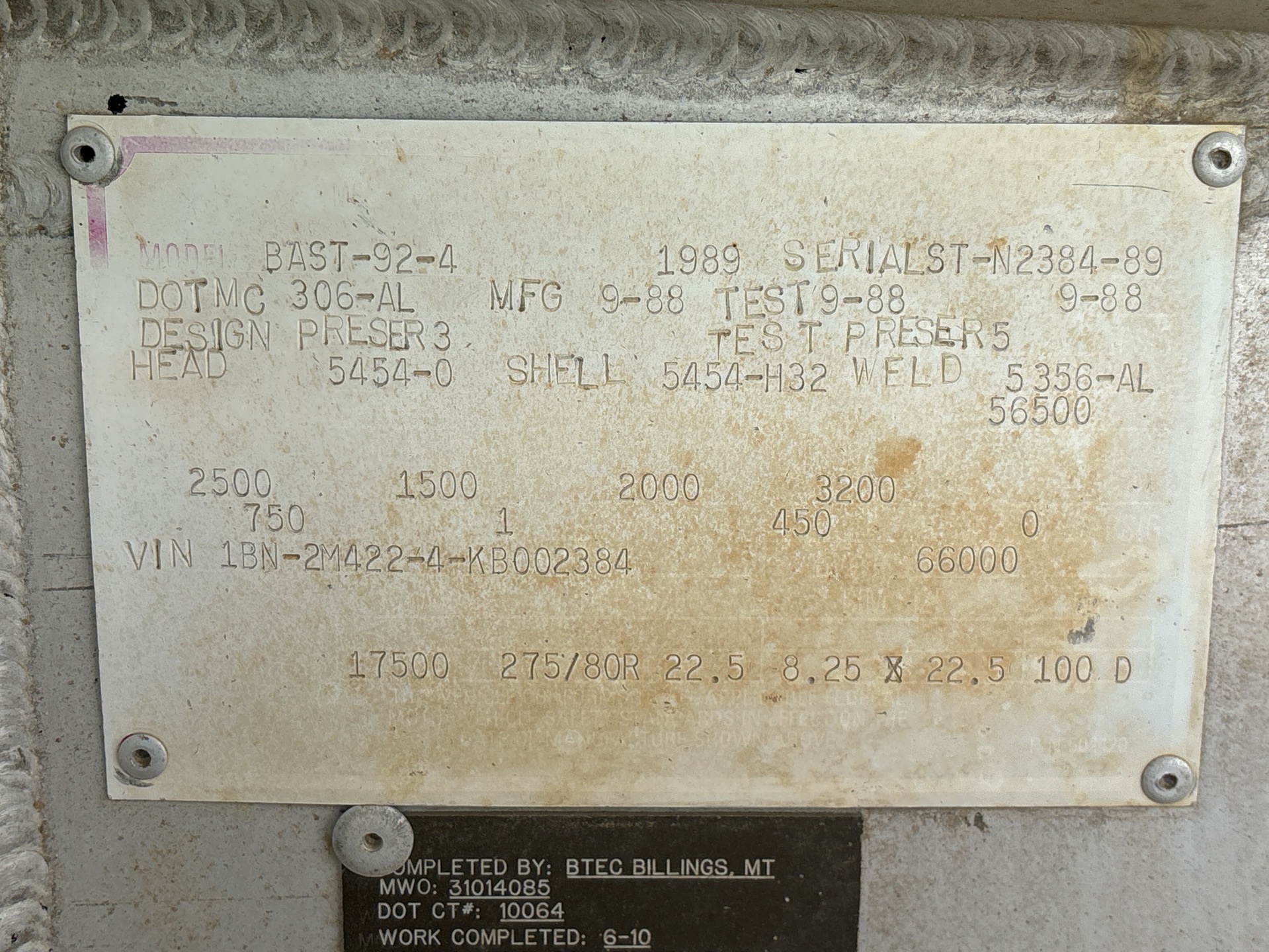 Metal ID Plate Image